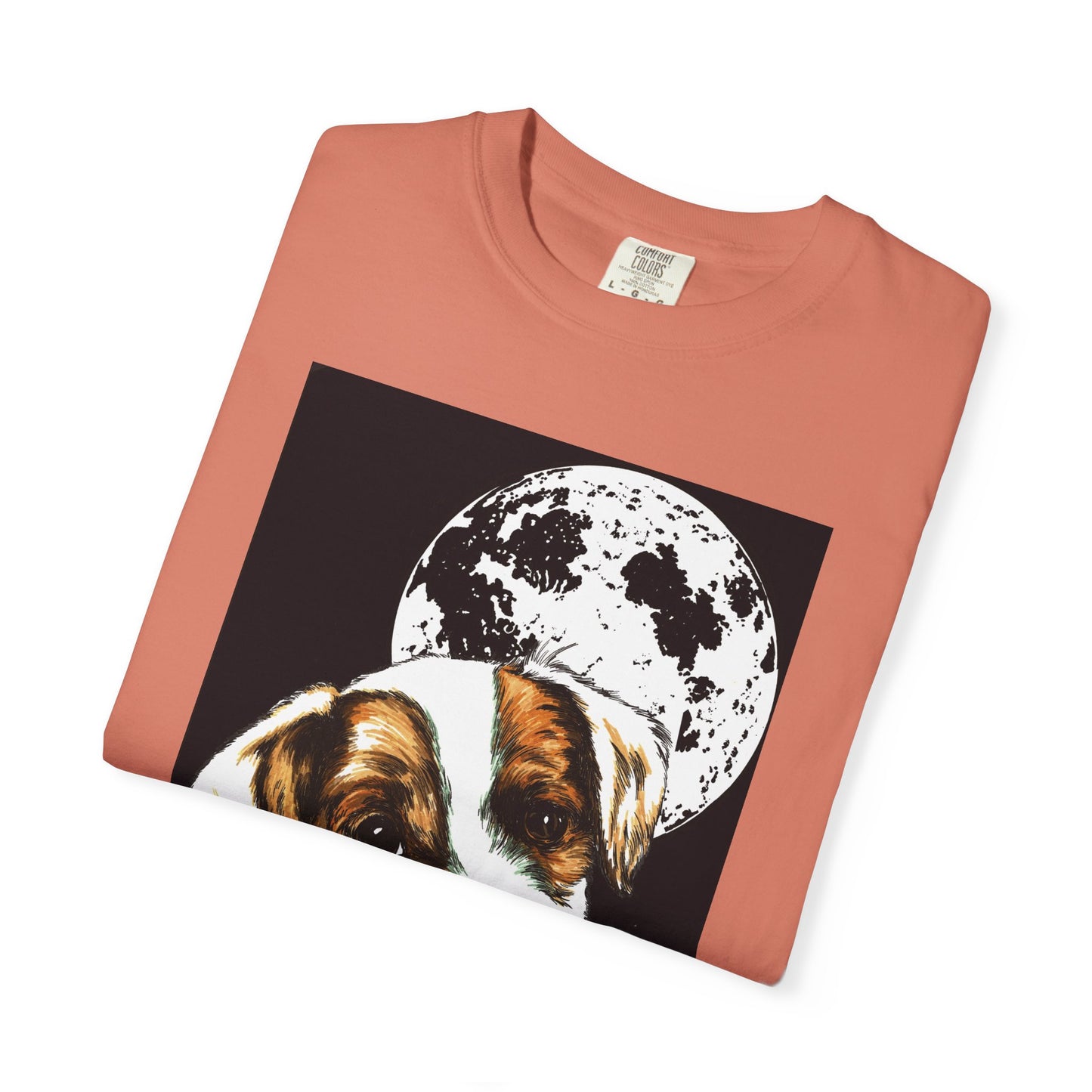Moonlit Beagle Puppy Unisex Garment-Dyed T-shirt – Perfect for Animal Lovers