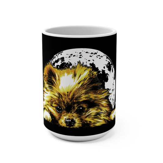 Pomeranian Moon Mug - 15oz Dog Lover Gift