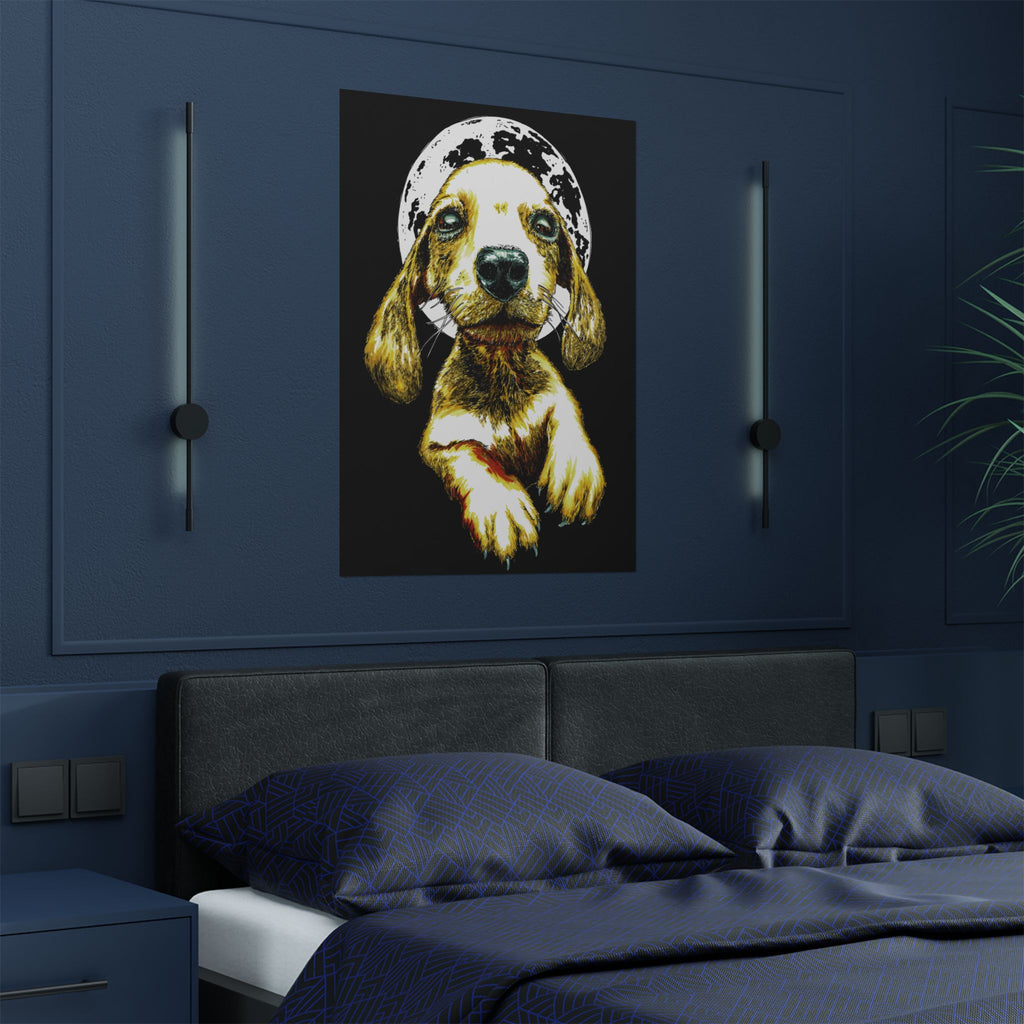 Charming Dog Satin Poster - 300gsm Wall Art Print