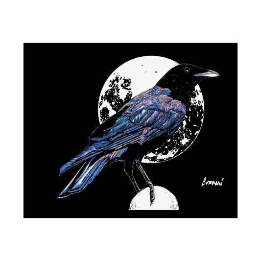 Mystical Crow Satin Poster - 300gsm Art Print