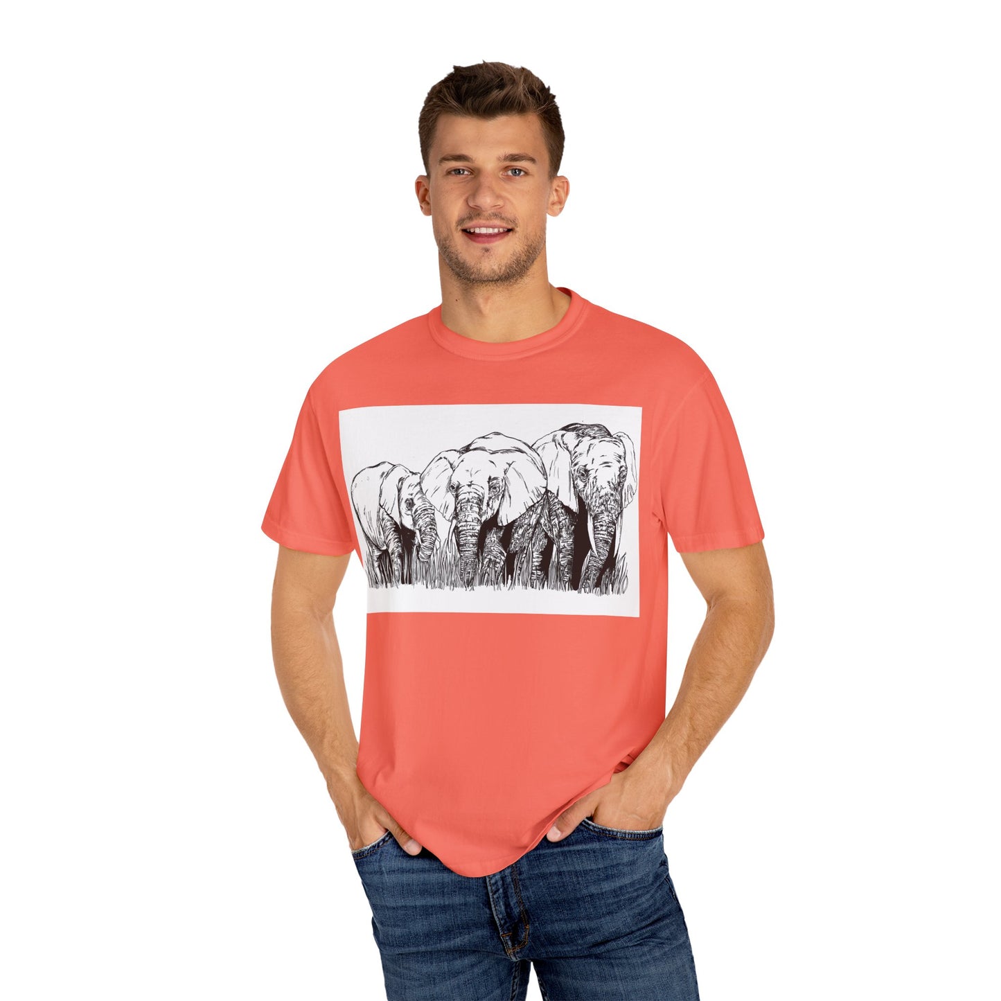 Eco-Friendly Elephant Graphic Unisex T-Shirt