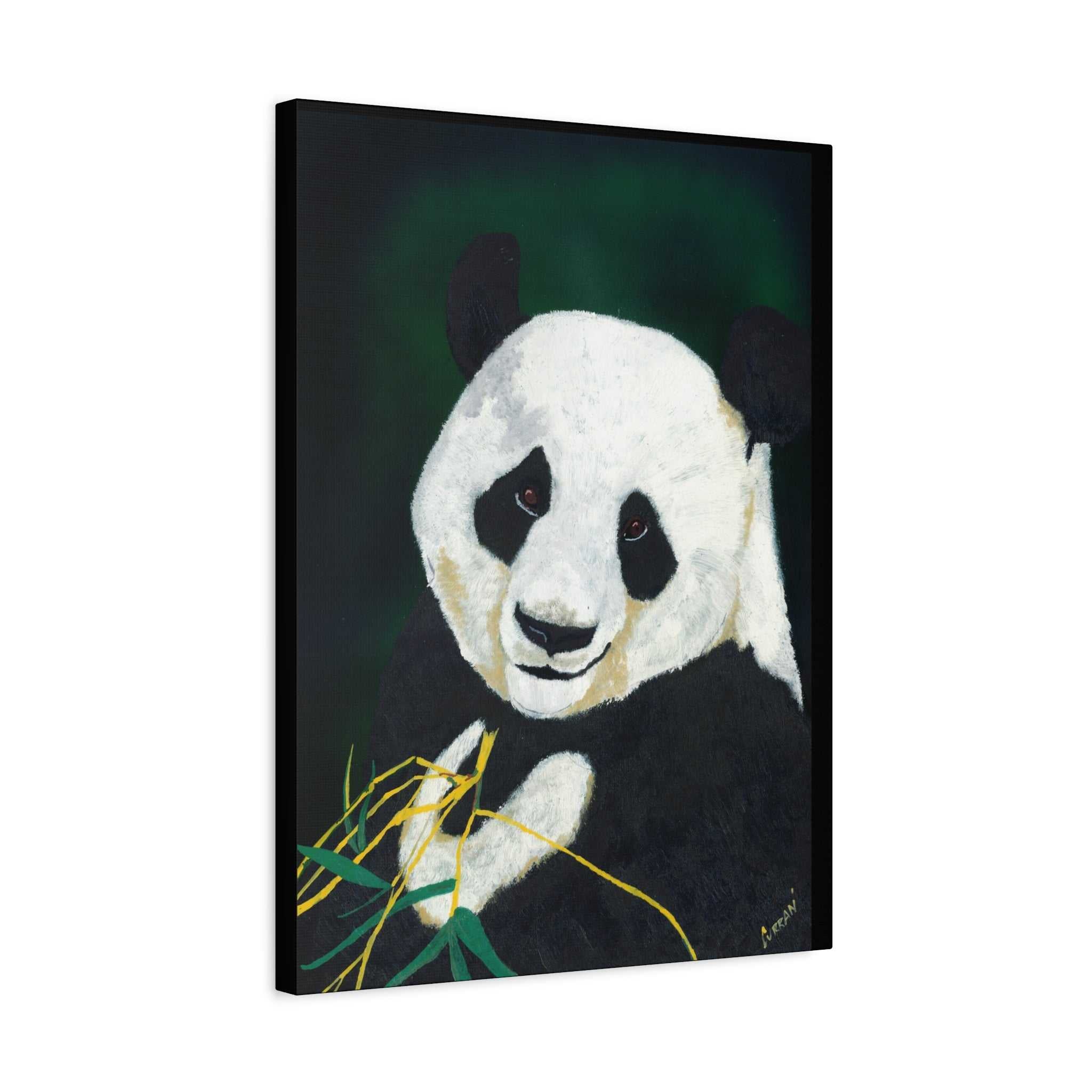 Panda Wall Art, Panda Print, Wildlife Art, Hand-Painted