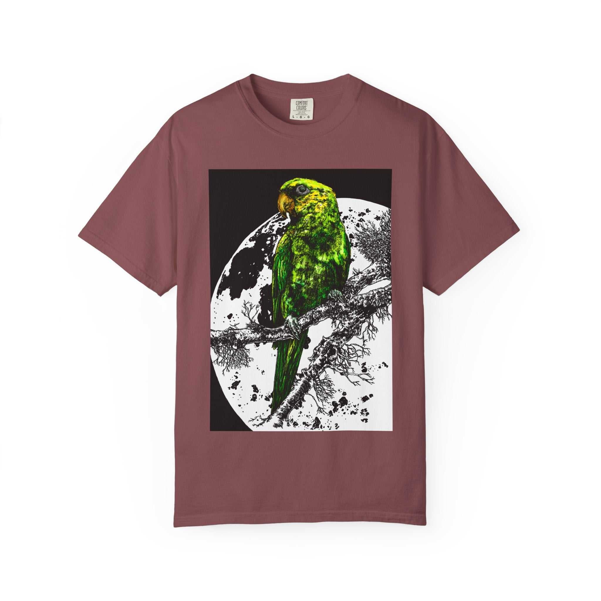 Cool Parrot in the Moonlight Unisex T-shirt