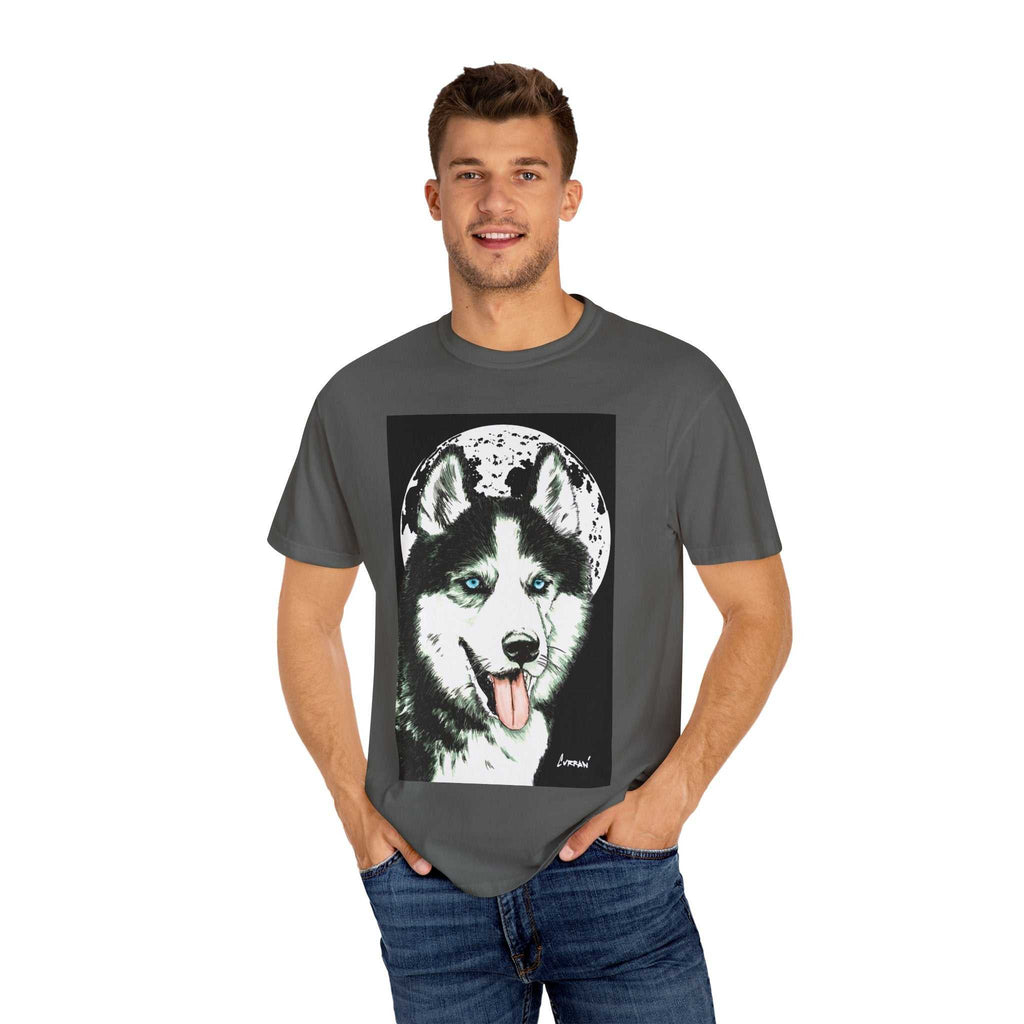 Discover the perfect blend of style and comfort with our Siberian Husky Unisex Garment-Dyed T-Shirt. Shop now for a look that stands out!