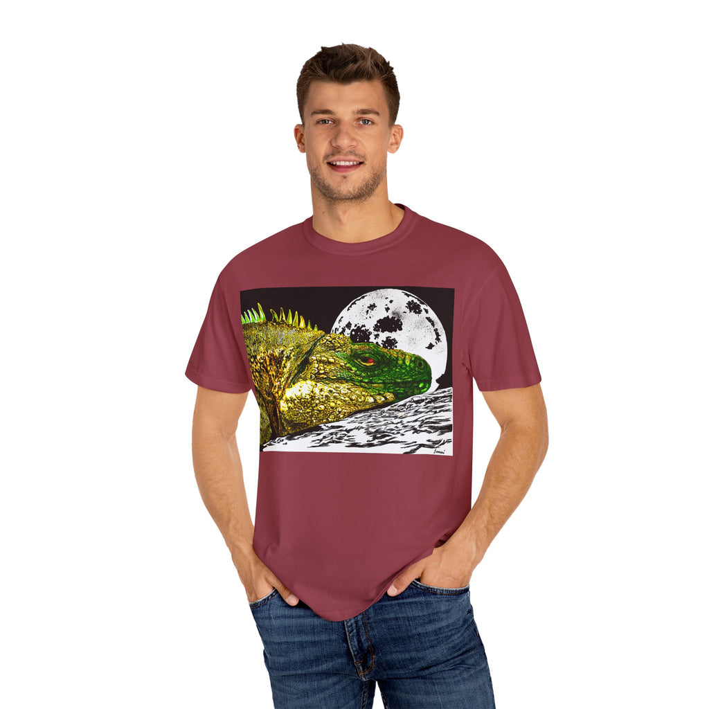 Graphic Iguana Moon Unisex T-Shirt - Nature Inspired Tee