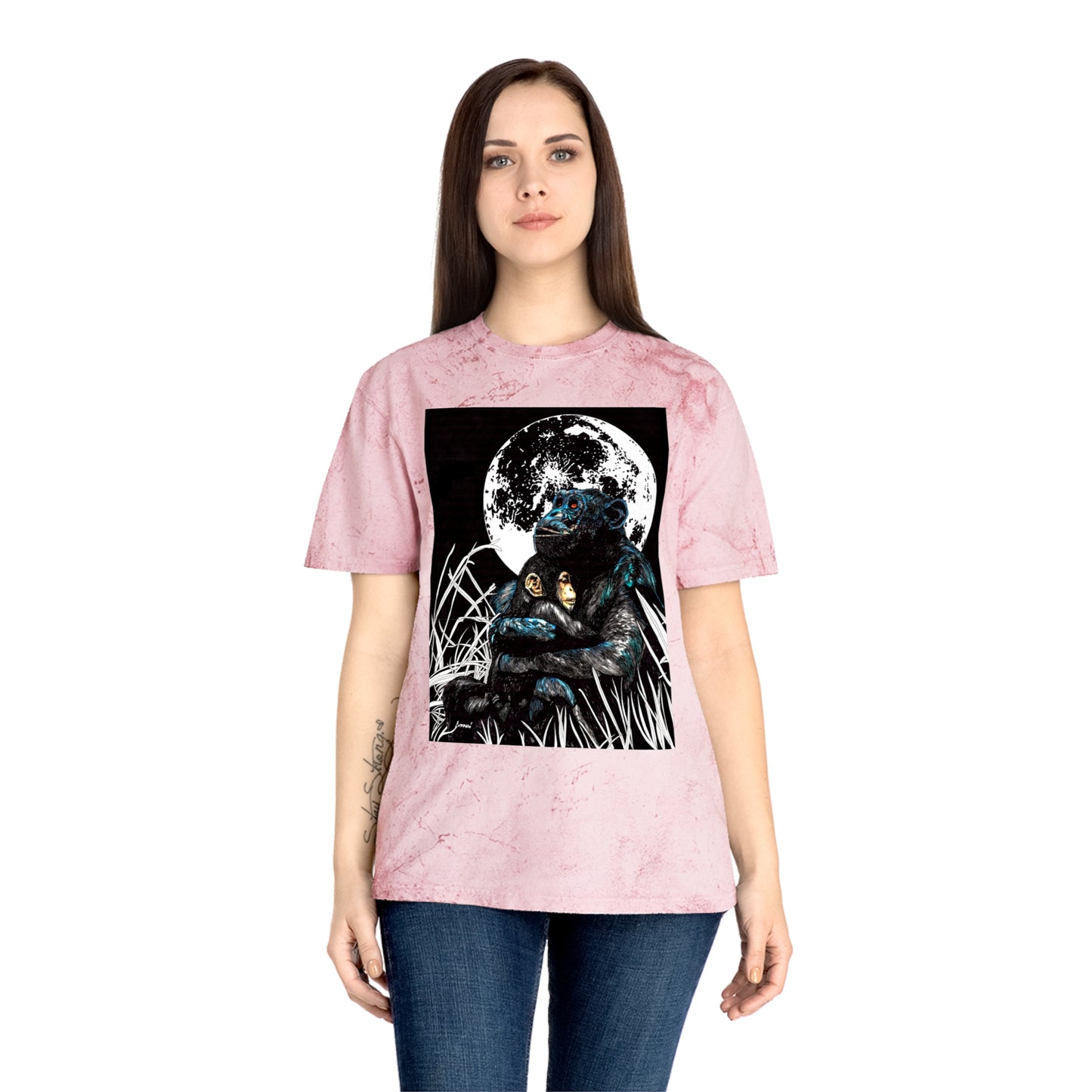 Gorilla and Child T Shirt Original Hand-Drawn Art