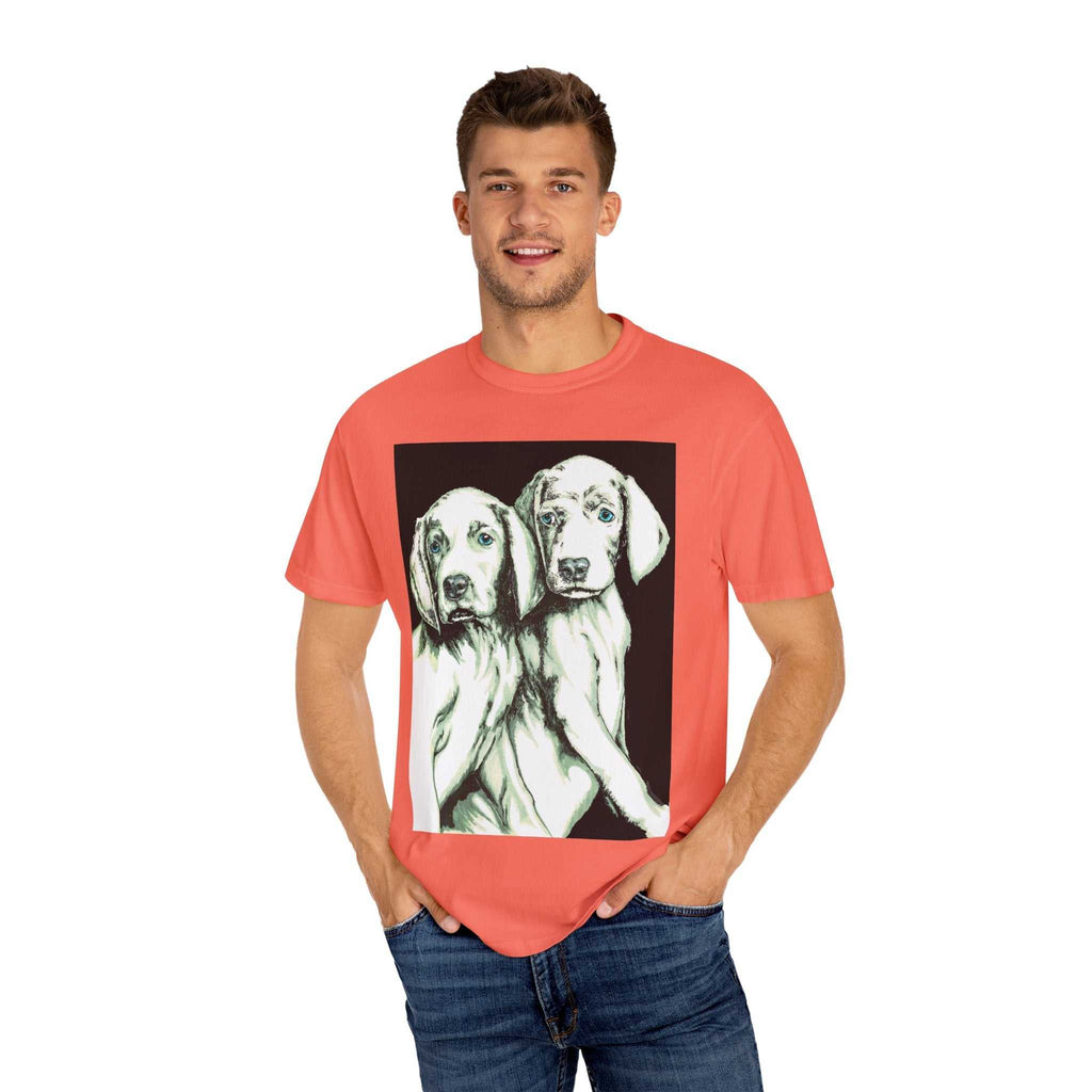 Fall in love with our Puppy Love Unisex Tee featuring the Hand Drawn Original Art. Perfect for dog and pet lovers everywhere!