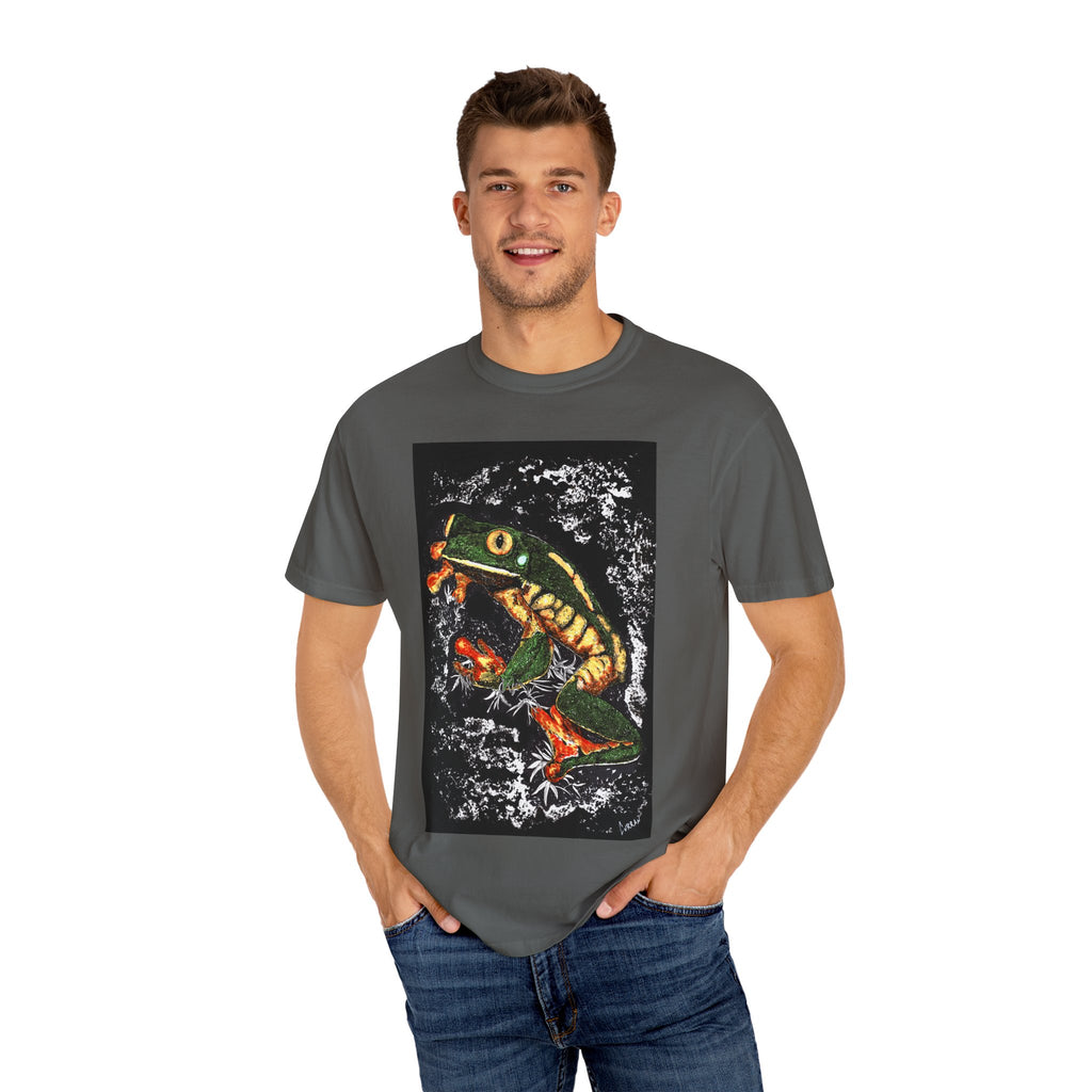 Colorful Frog Unisex T-shirt - Eco-Friendly Art Tee