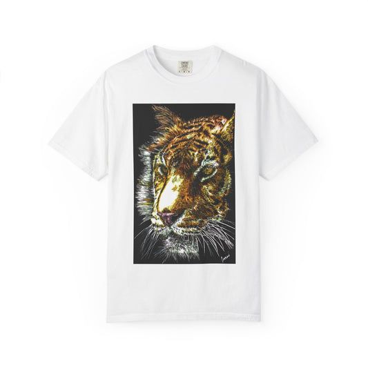 Unisex Tiger Art T-Shirt - Vibrant Animal Print - Nature Lover's Apparel