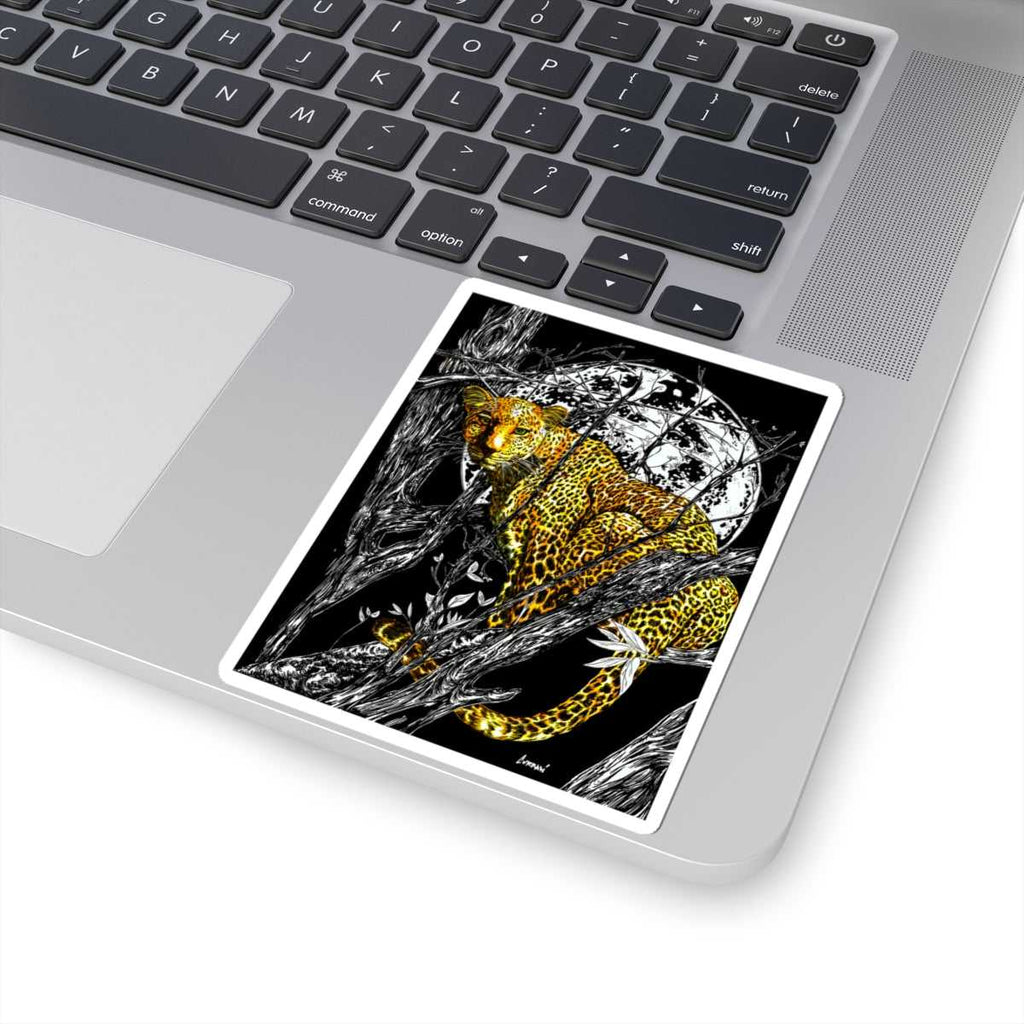 Unleash your wild side with Cheetah Kiss-Cut Stickers | Jungle Wild Animal Art for Nature Lovers. Add a fierce touch to your belongings today! 🐆🌿