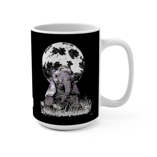 Baby Elephant 15oz Mug – featuring Original Hand-Drawn Art