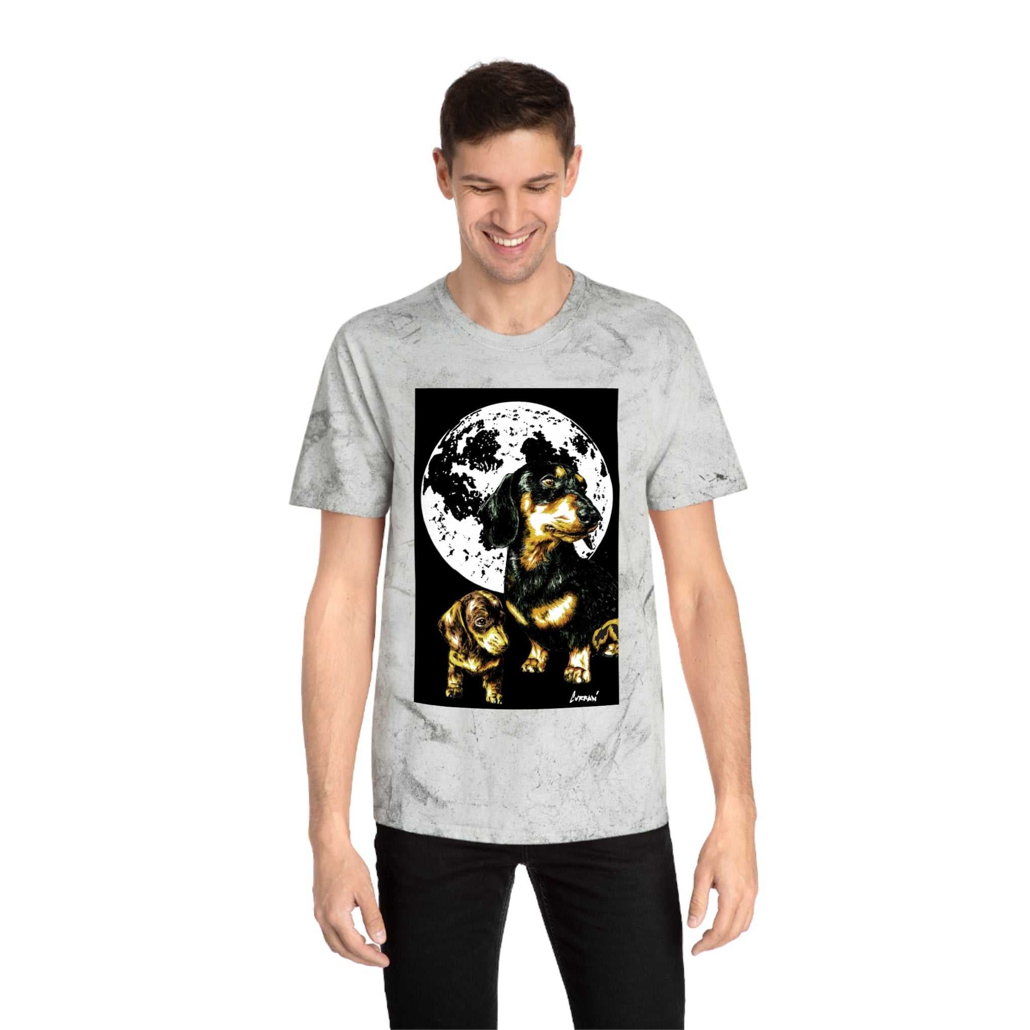 Puppy Color Blast Graphic T-Shirt - Unisex Pet Lover Tee