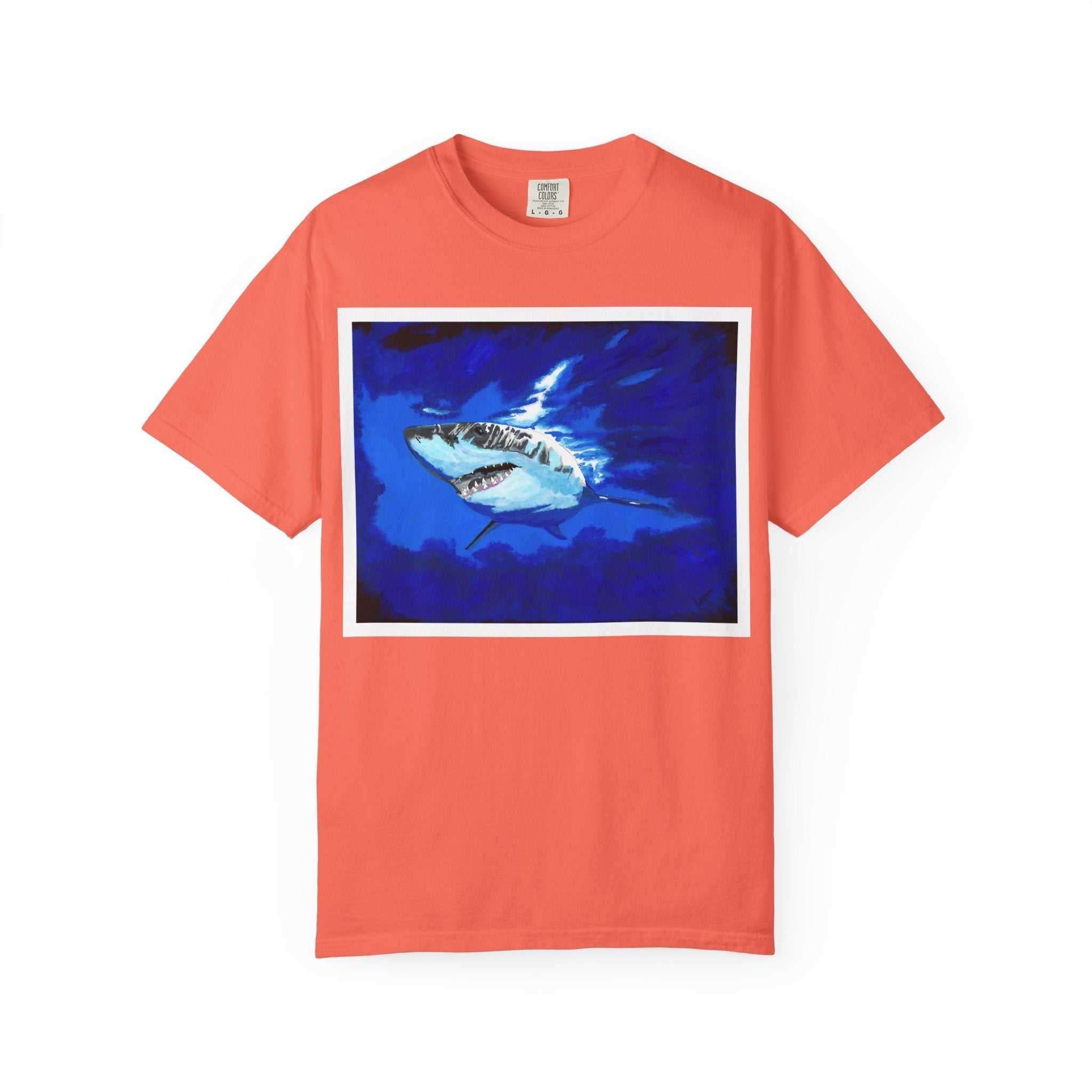 Dive into style with our Shark Graphic Unisex T-Shirt - Ocean Adventure Tee! Perfect for all ocean lovers. Get yours now and make a splash!