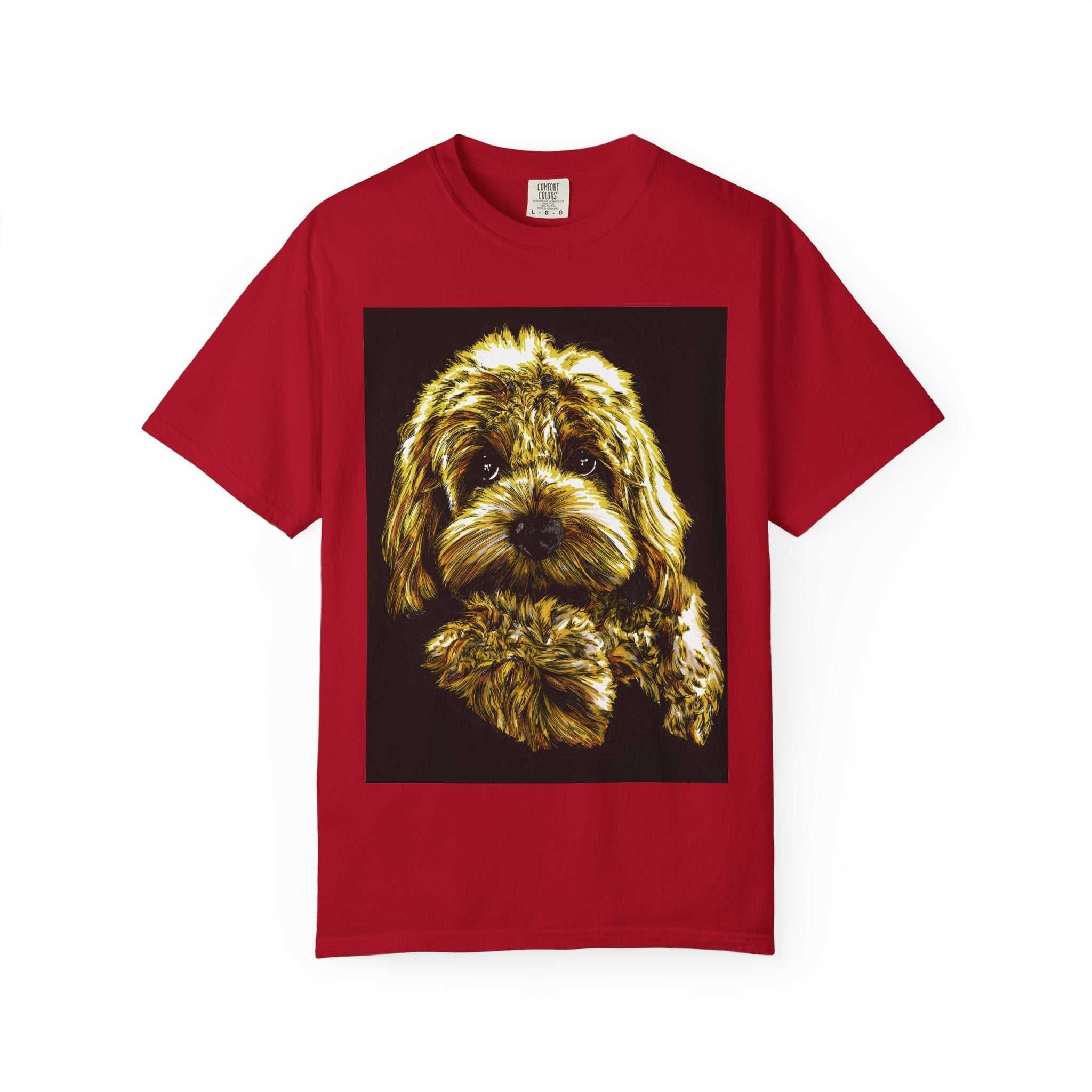 Experience the vibrant colors of our Puppy Color Blast Unisex Garment-Dyed T-shirt and stand out from the crowd. Perfect for all dog lovers!