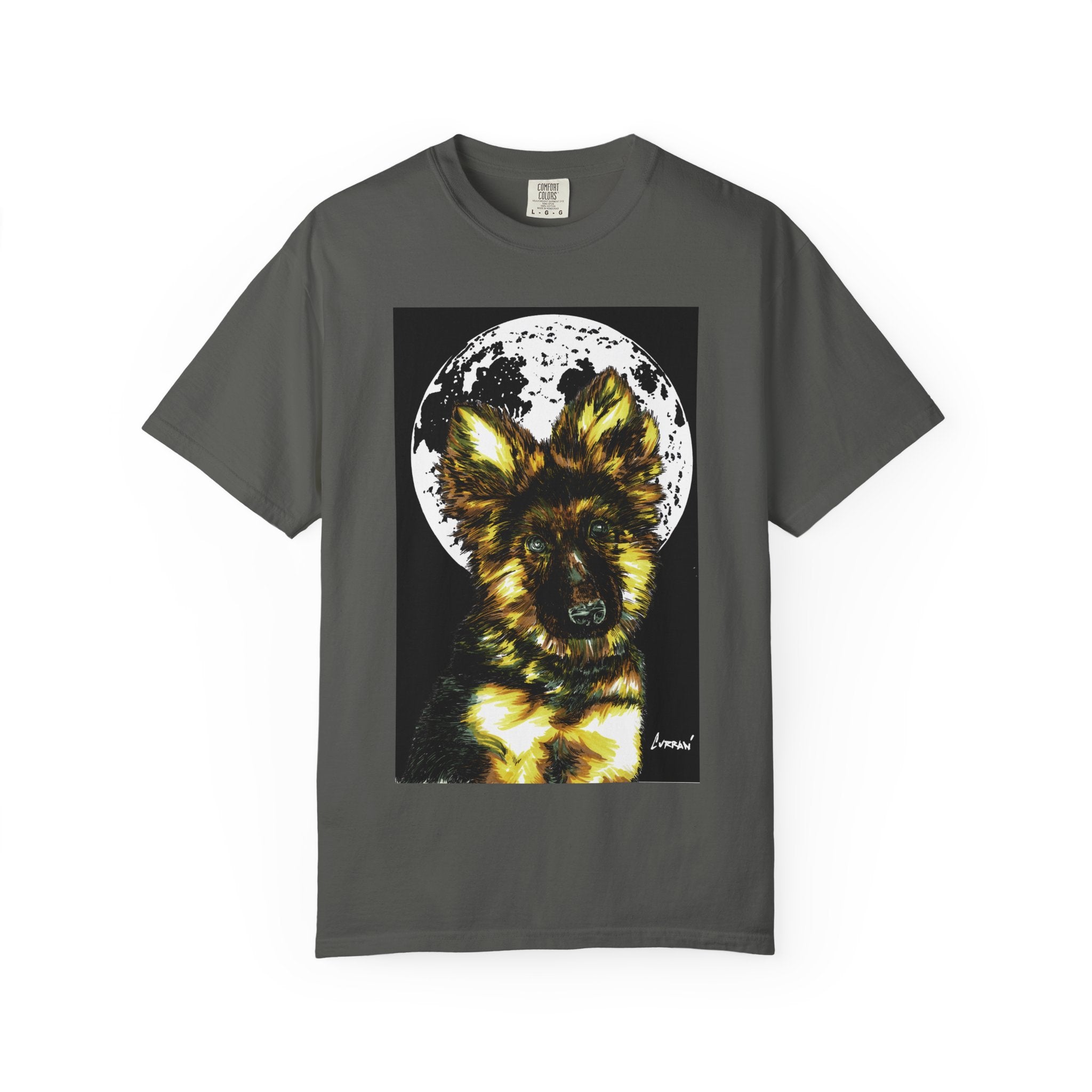 German Sheppard Puppy Unisex T-shirt - Hand Drawn Art