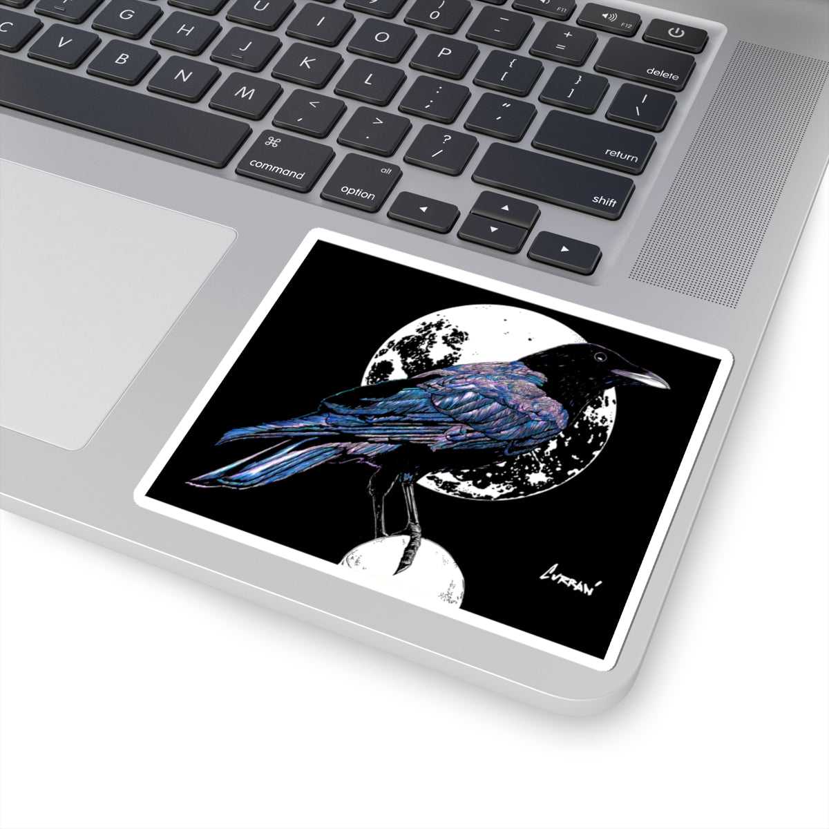 Mystical Crow Kiss-Cut Stickers | Dark Aesthetic Décor