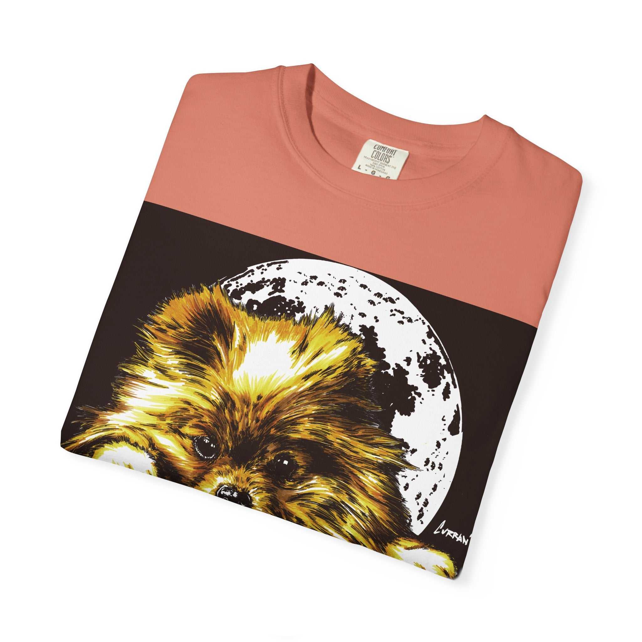 Pomeranian Unisex T-shirt - Hand Painted Art Design