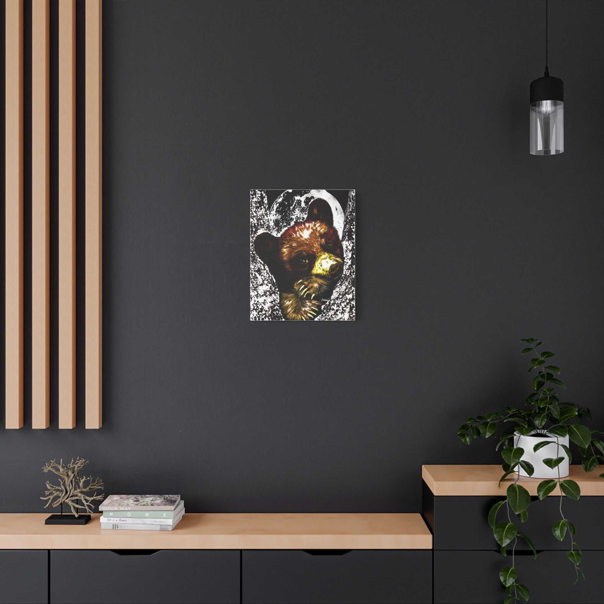 Brown Bear Cub Print of the Original, hand drawn wall art
