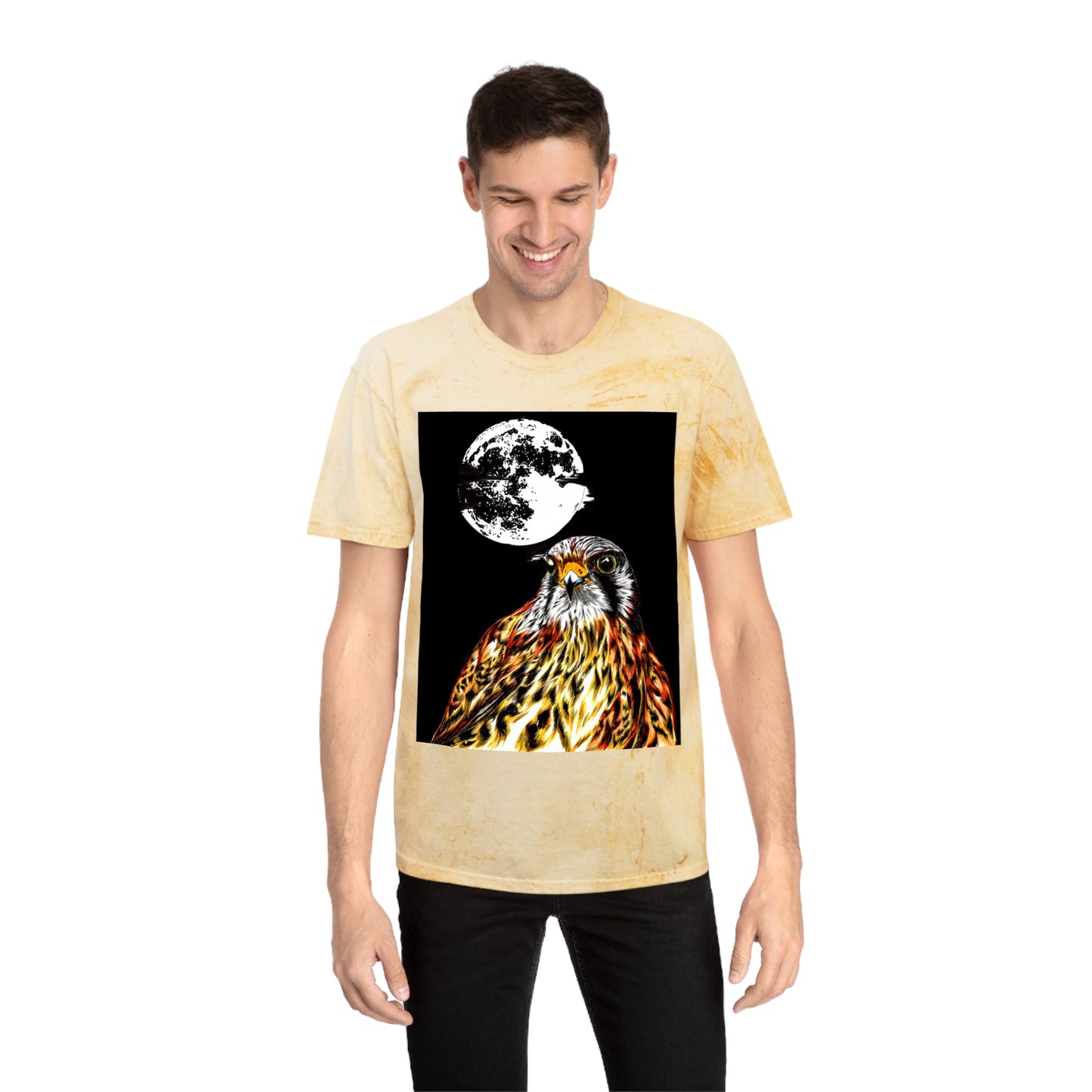 Unisex Color Blast Falcon T-Shirt Bohemian Nature Vibe