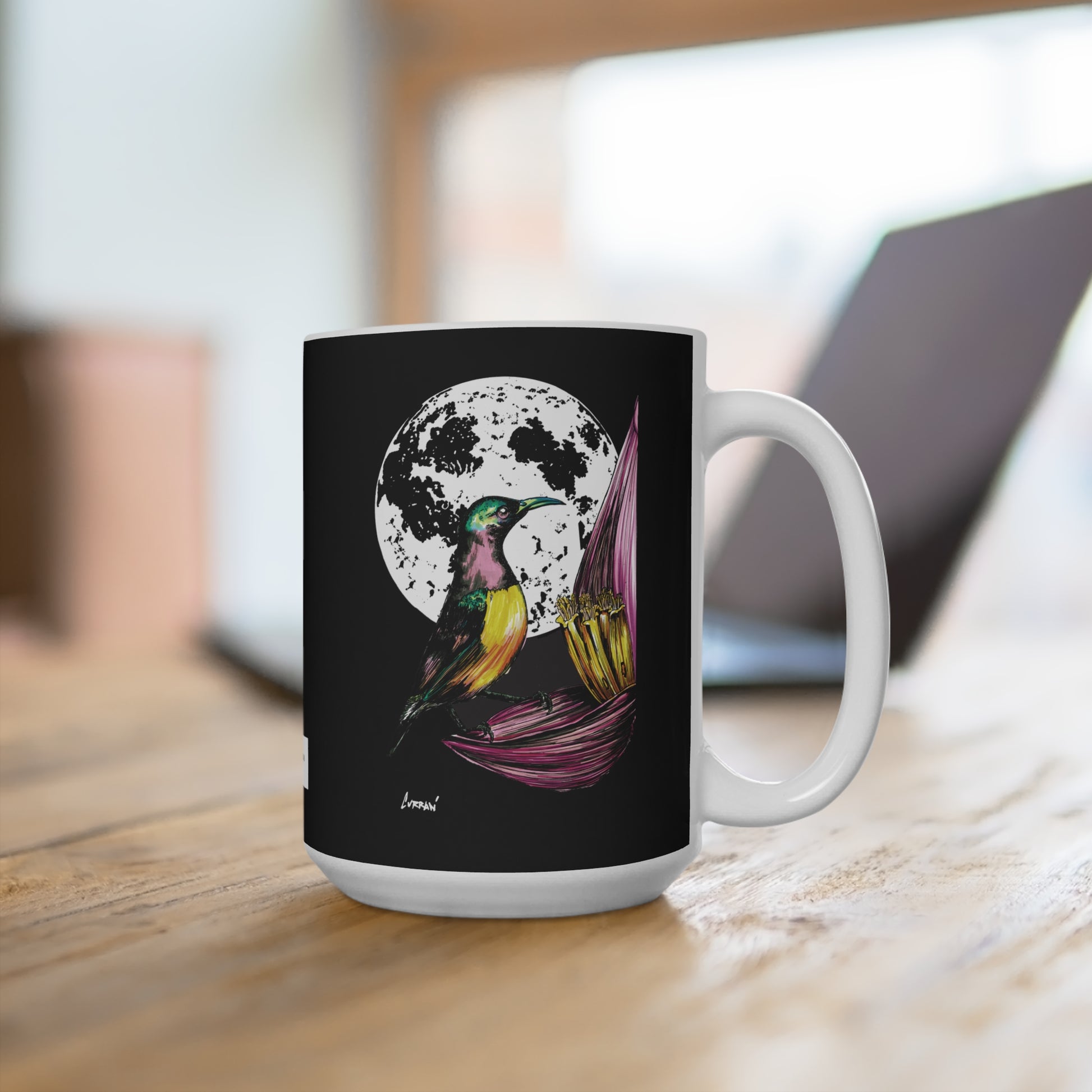Hummingbird Mug - 15oz Coffee Cup with Artistic Design