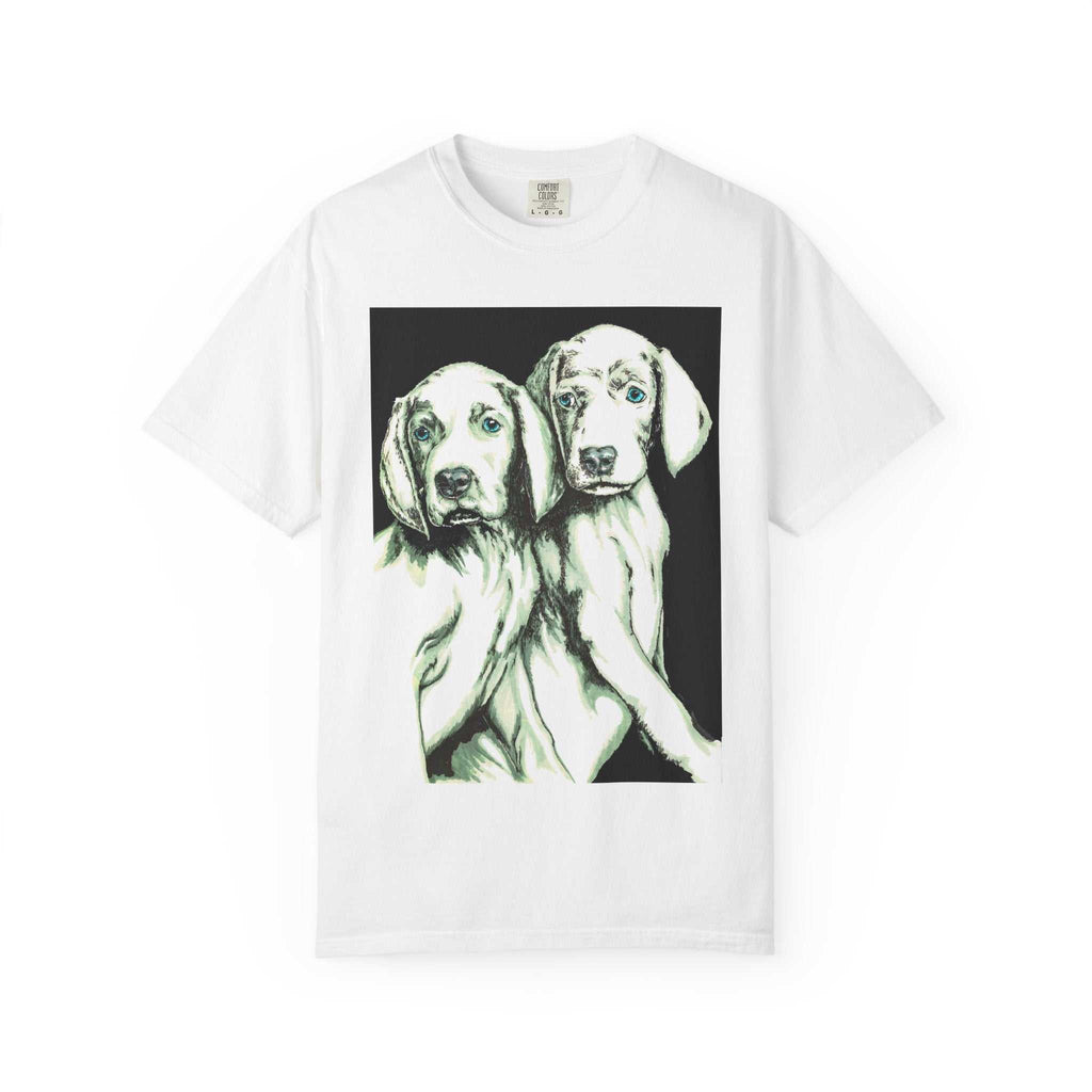 Fall in love with our Puppy Love Unisex Tee featuring the Hand Drawn Original Art. Perfect for dog and pet lovers everywhere!
