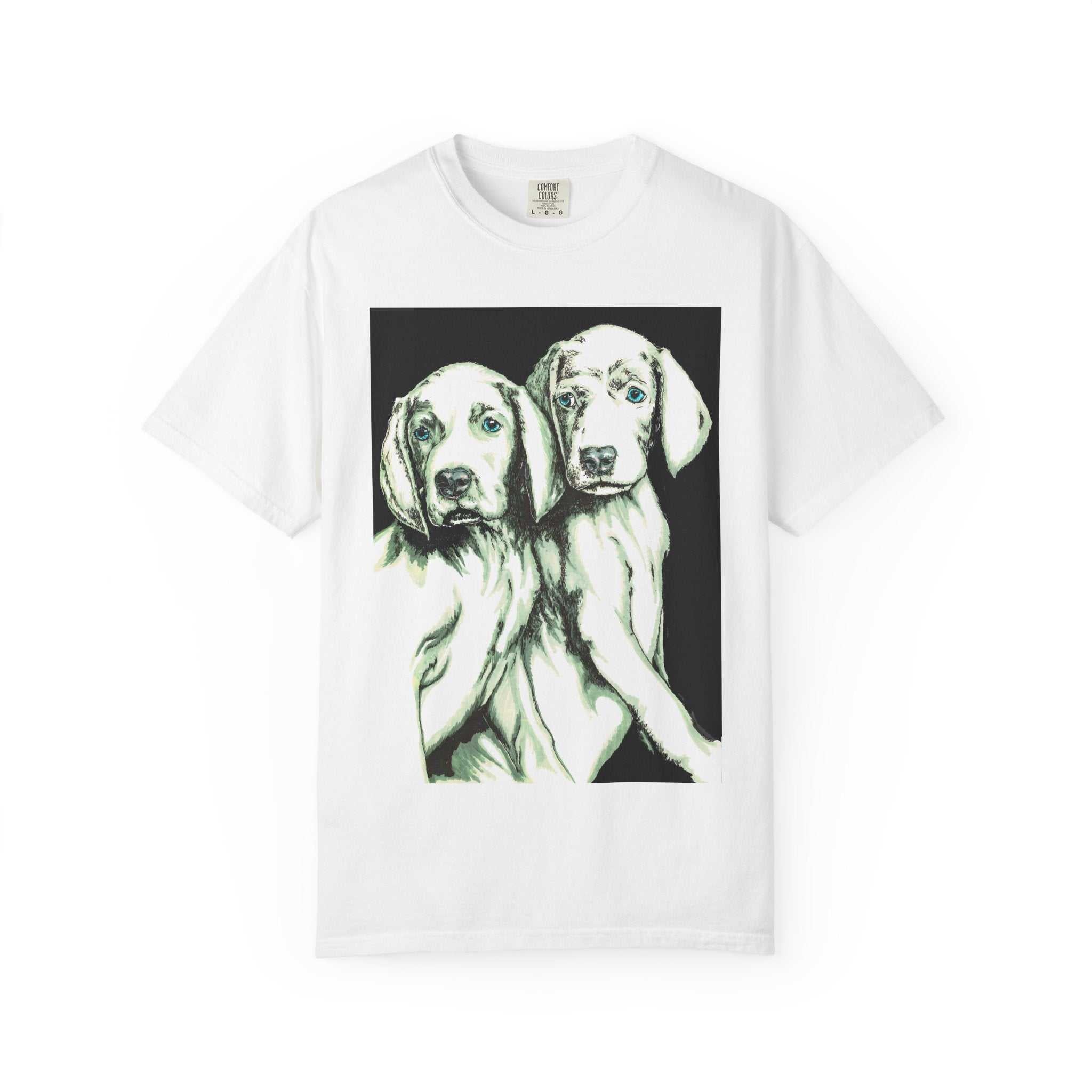 Fall in love with our Puppy Love Unisex Tee featuring the Hand Drawn Original Art. Perfect for dog and pet lovers everywhere!