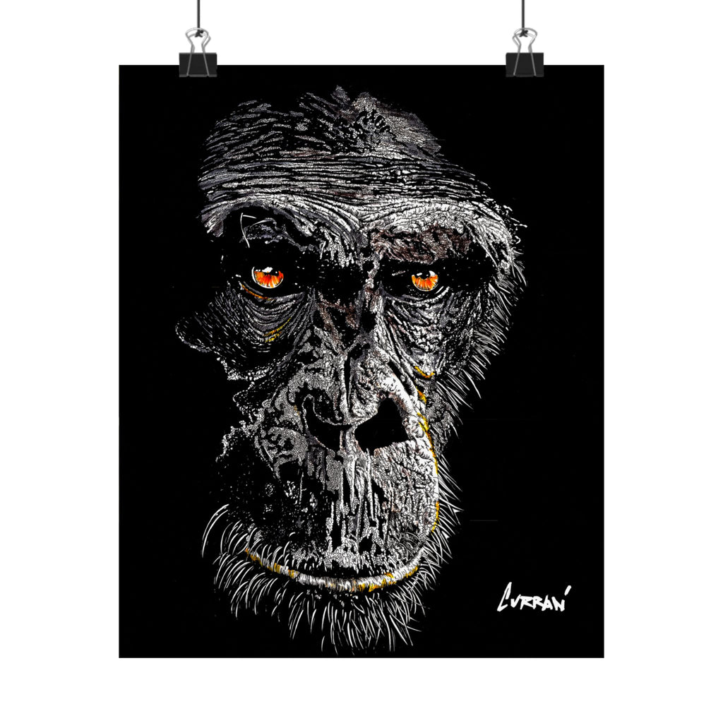 Gorilla Art Satin Poster - 300gsm | Bold Animal Wall Décor