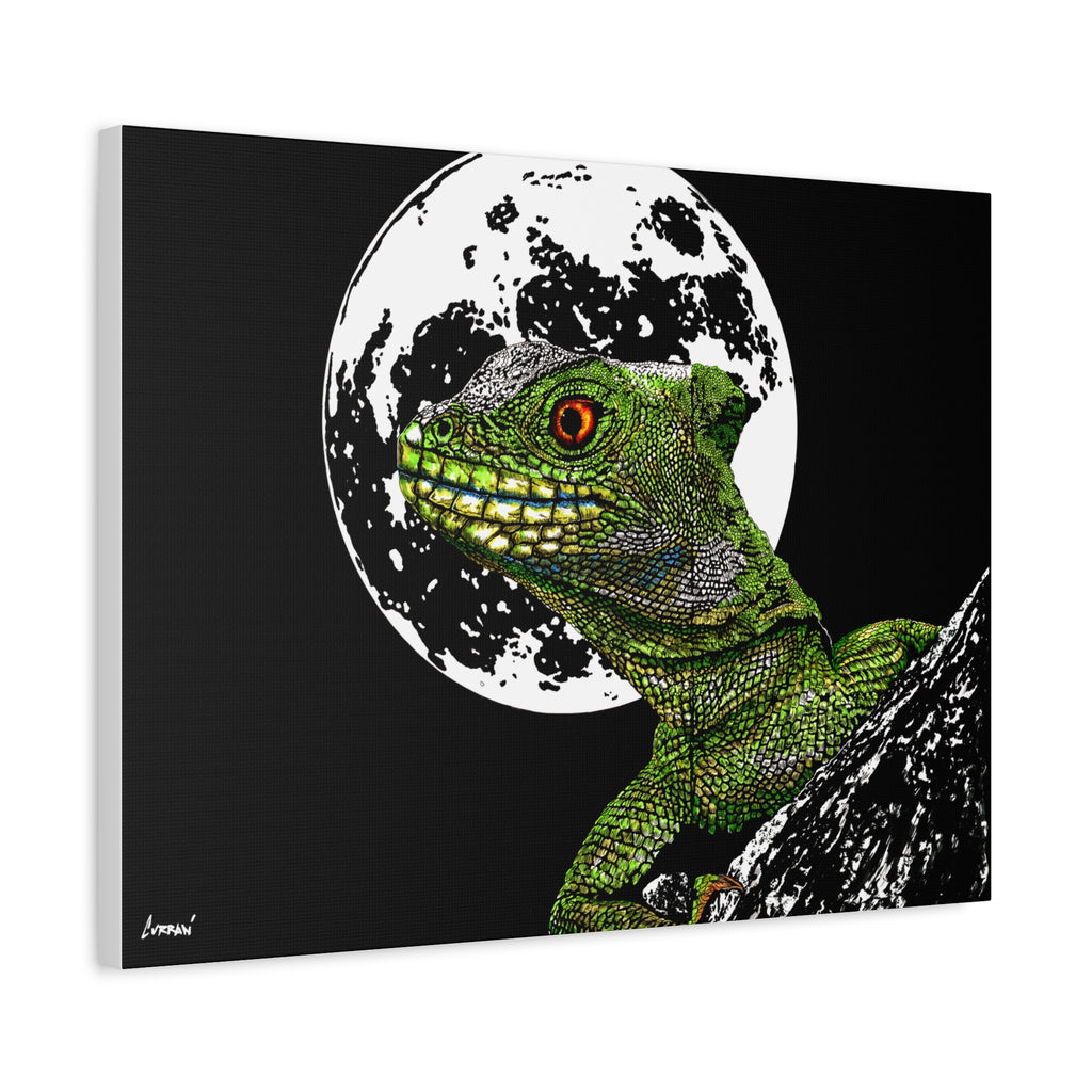 Lizard Canvas Art – Original Hand-Drawn Realistic