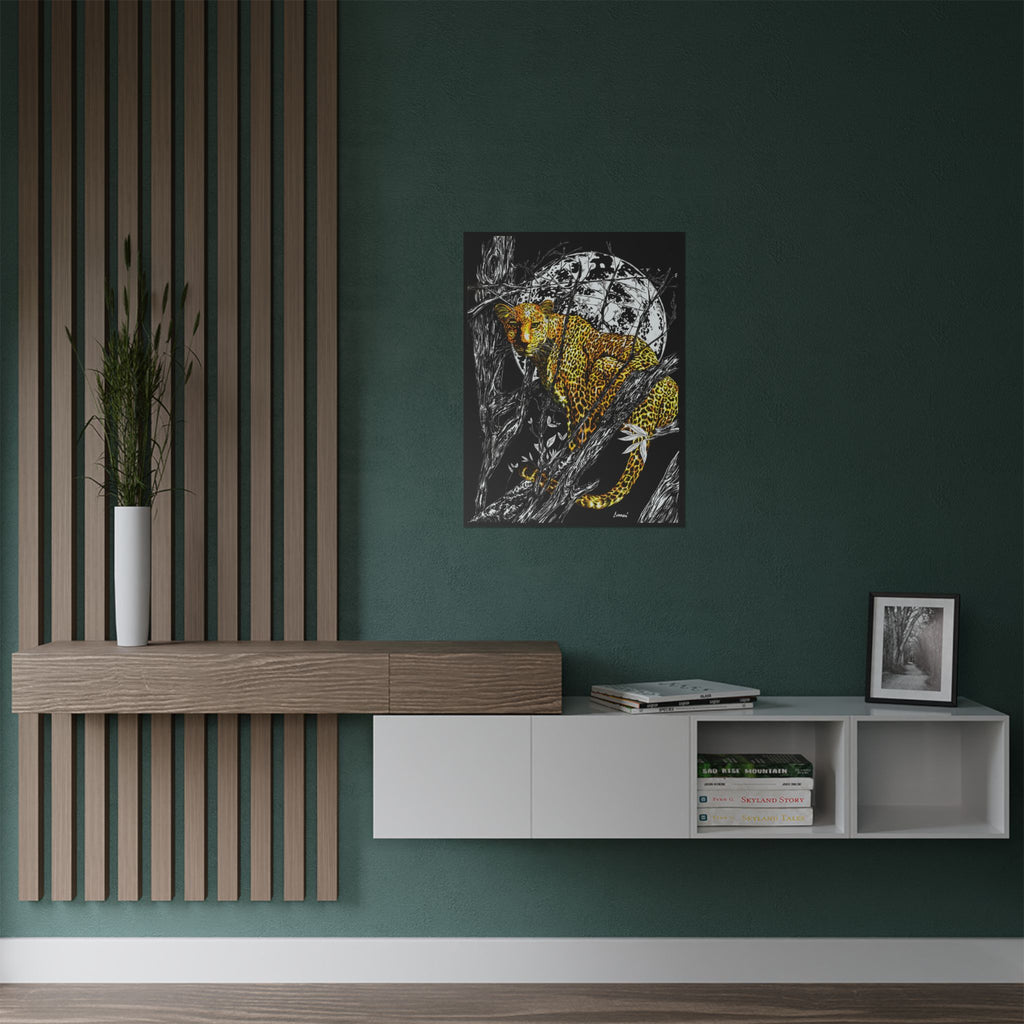 Majestic Leopard Satin Poster - 300gsm Art Print