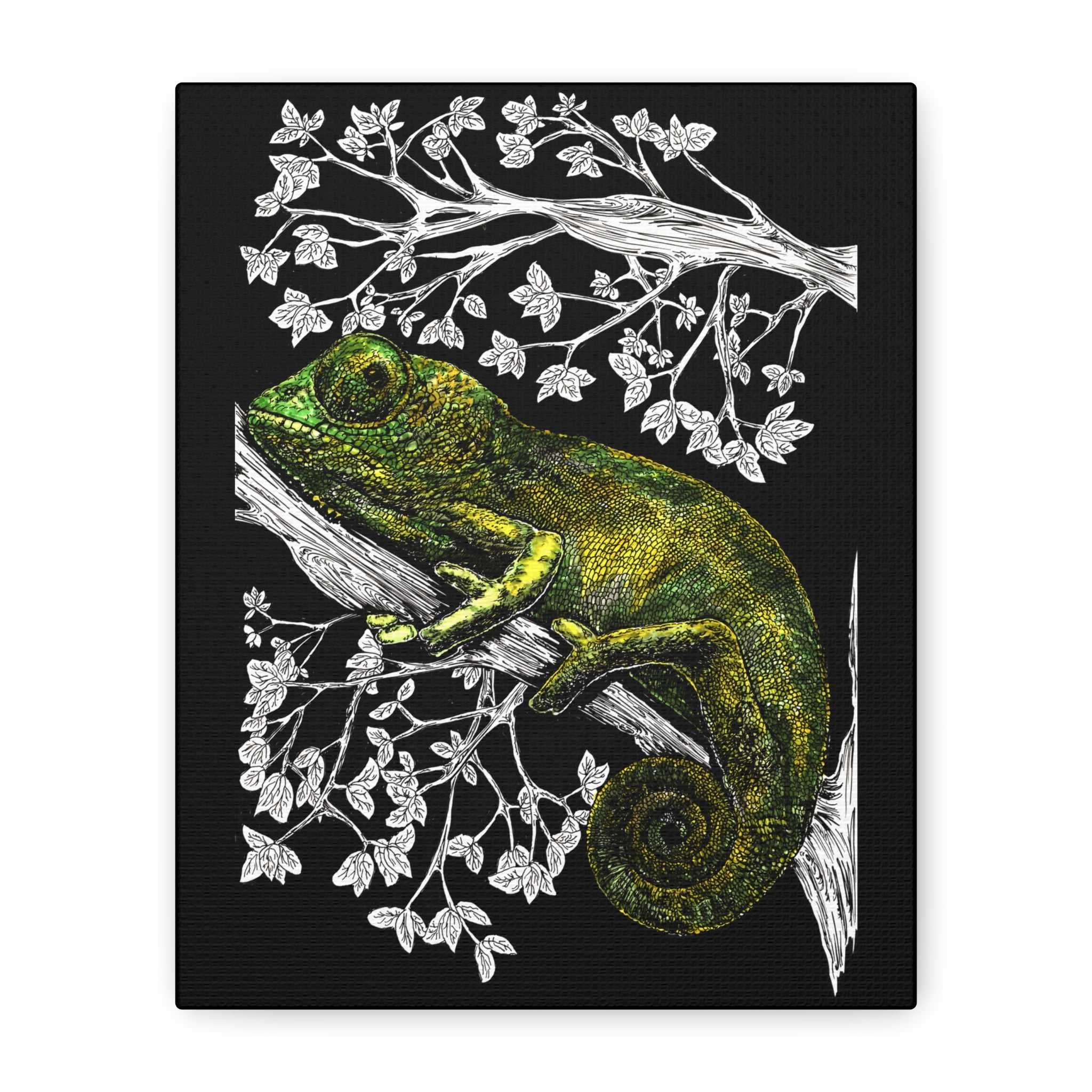 Chameleon in Tree Wall Art Print of the Original wall art