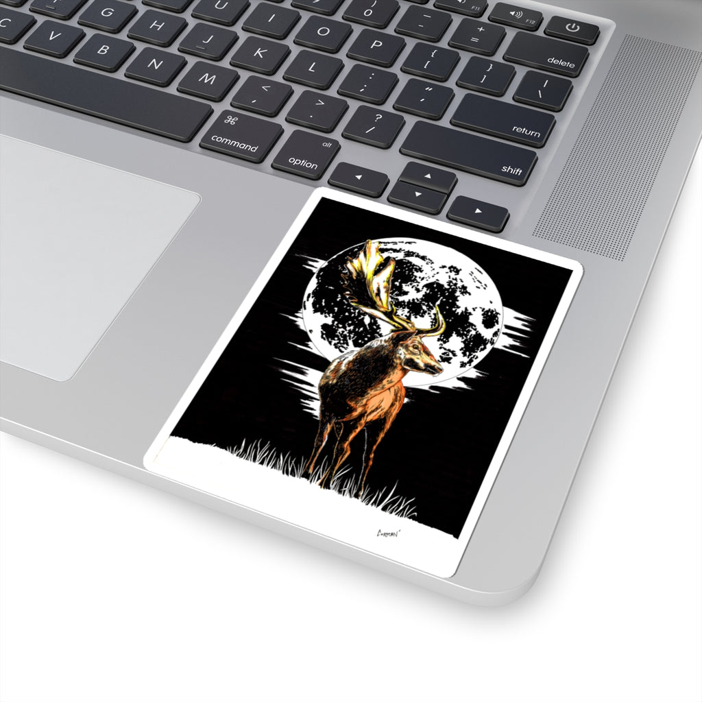 Majestic Deer Kiss-Cut Stickers - Nature-Inspired Decor