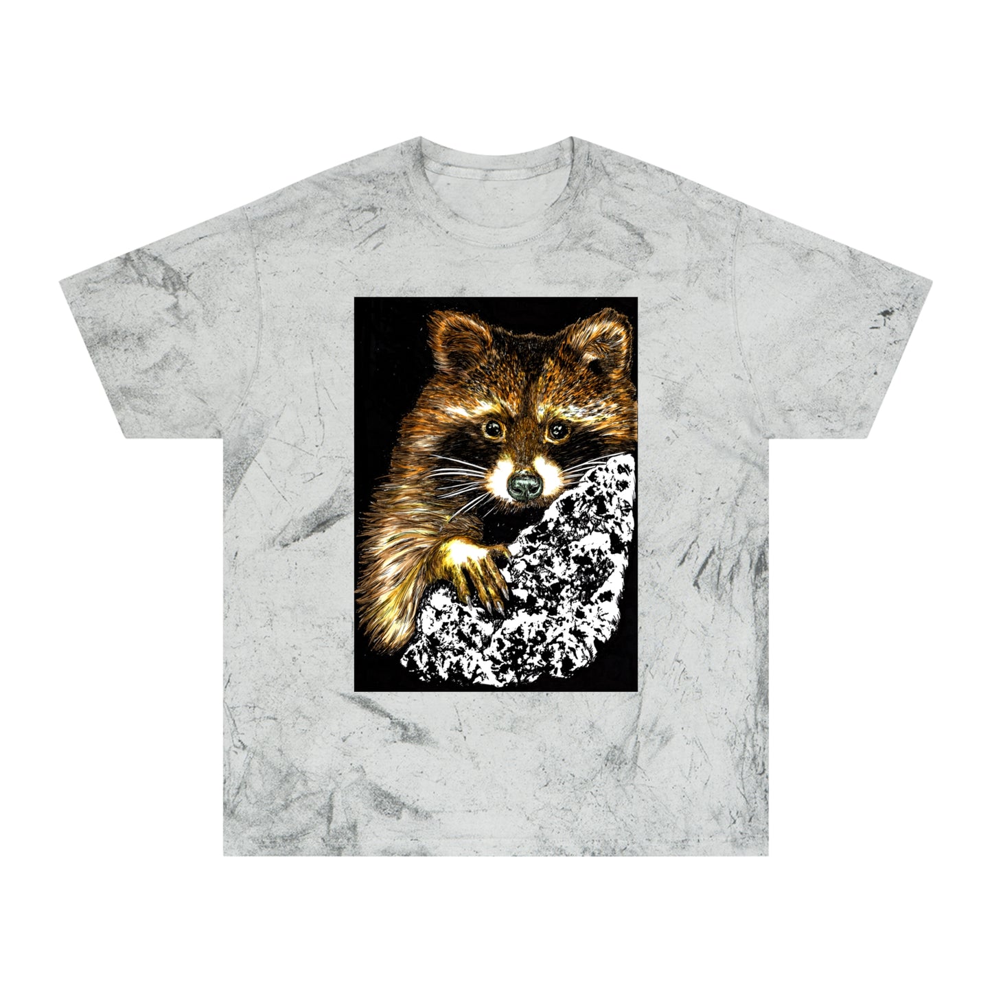 Raccoon Tree Unisex T Shirt Hand Drawn Art