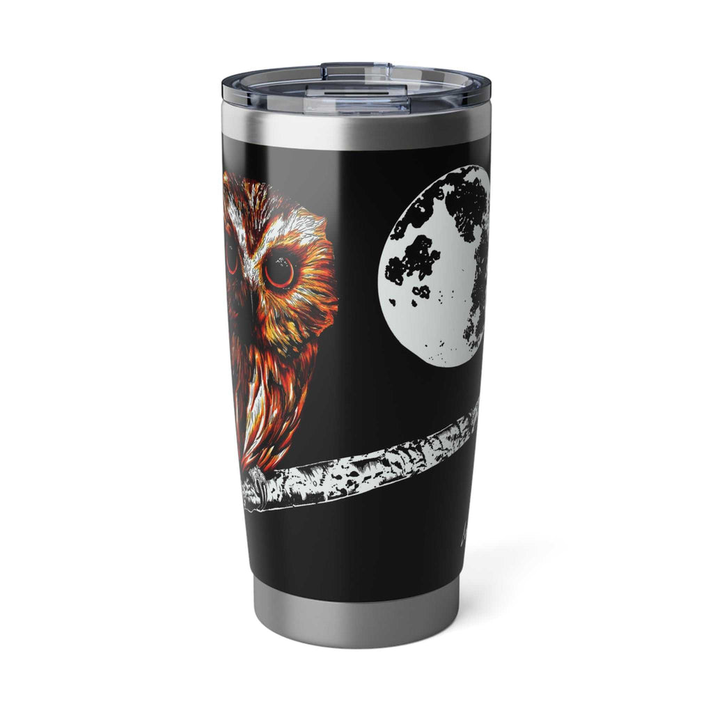 Owl Travel Mug, Original Hand Drawn Art, 20oz Tumbler