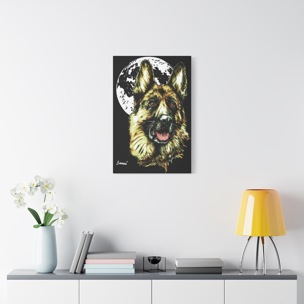 German Shepherd Print, Hand-Drawn Dog Art,