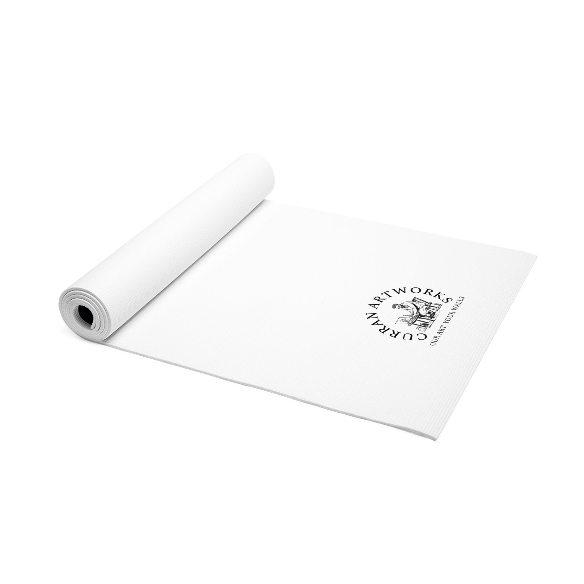 Panda Yoga Mat, Hand-Painted Mat, Artistic Yoga Mat,