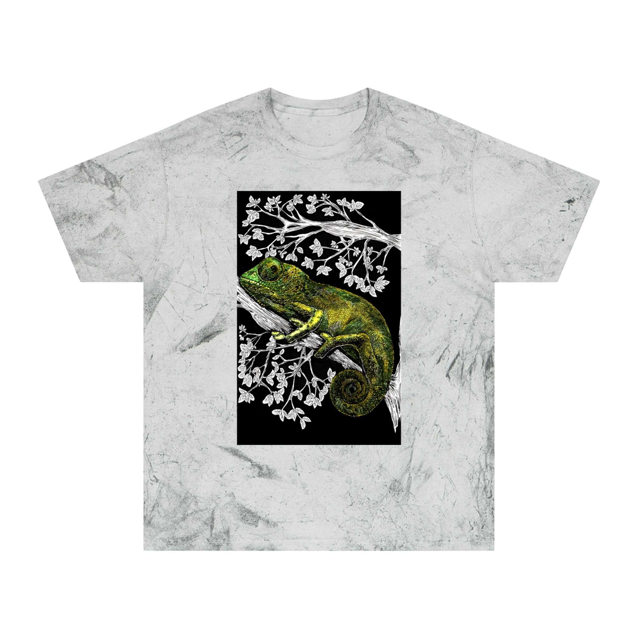 Chameleon Color Blast T-Shirt - Vibrant Nature-Inspired Tee