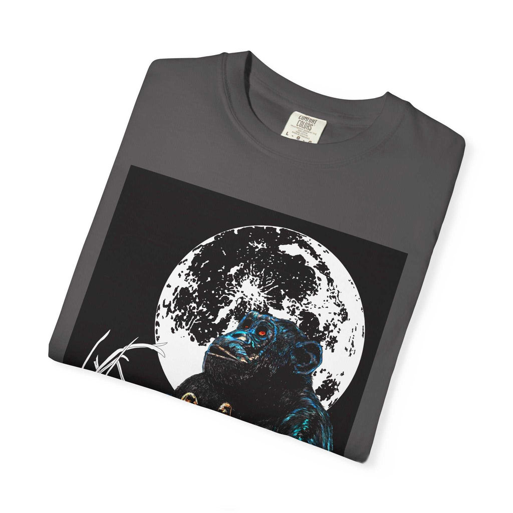 Moonlit Gorilla and Child Unisex Garment-Dyed T-Shirt