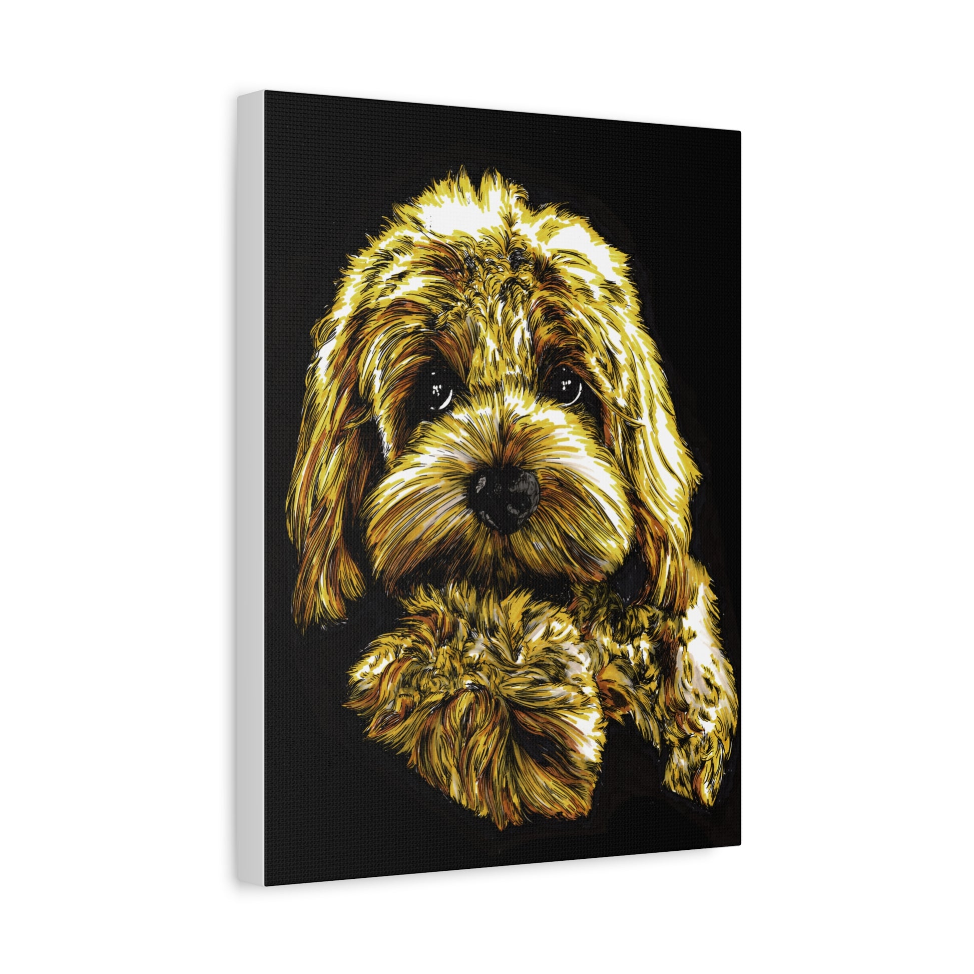 Goldendoodle Print, Hand-Drawn Original Dog Art,