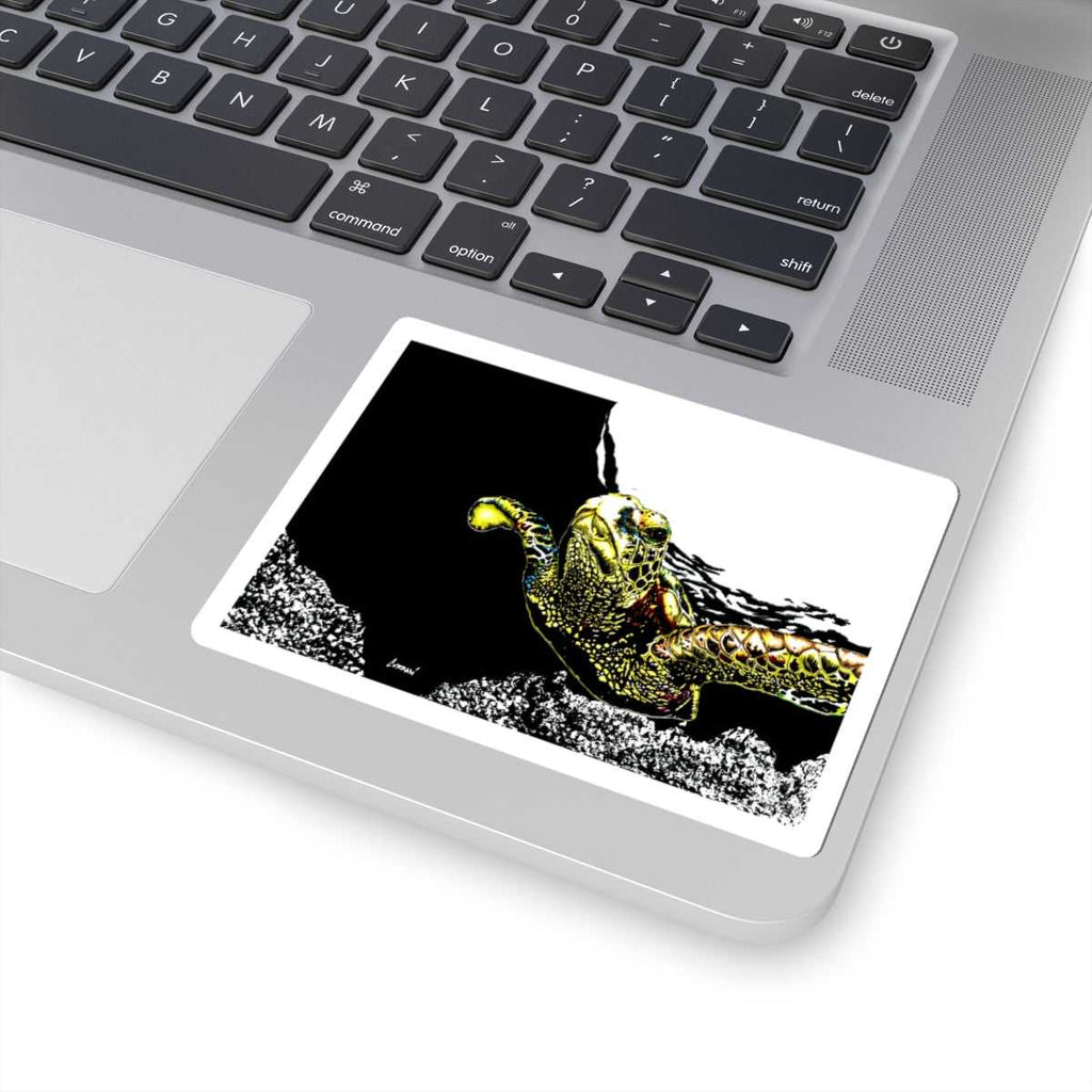 Ocean Turtle Kiss-Cut Stickers | Vibrant Sea Life Decor