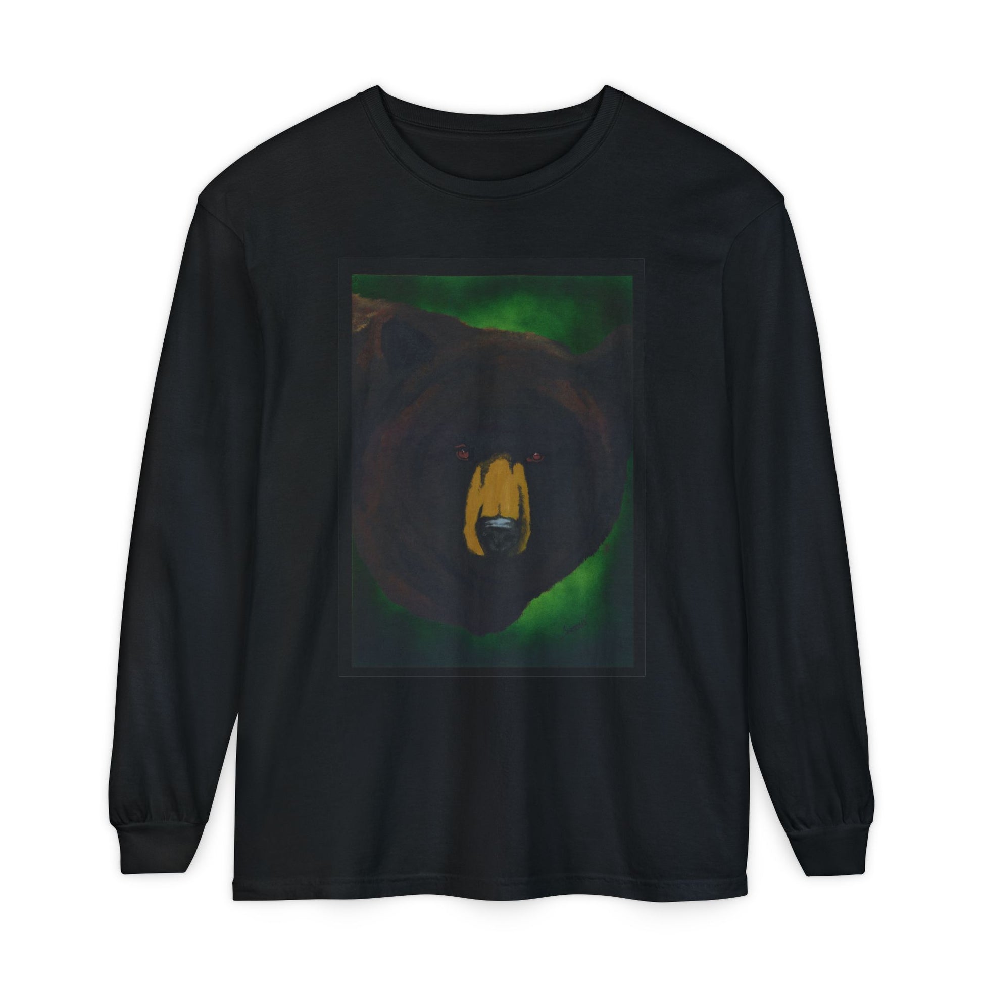 Brown Bear Portrait Long Sleeve Unisex T Shirt