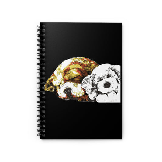 Cocker Spaniel Ruled Line Spiral Notebook