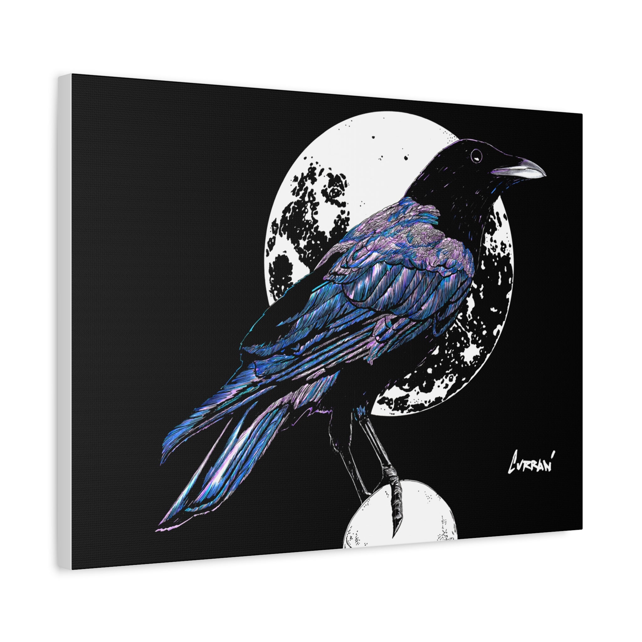 Crow Art – Original Hand-Drawn Unique, Detailed Illustration