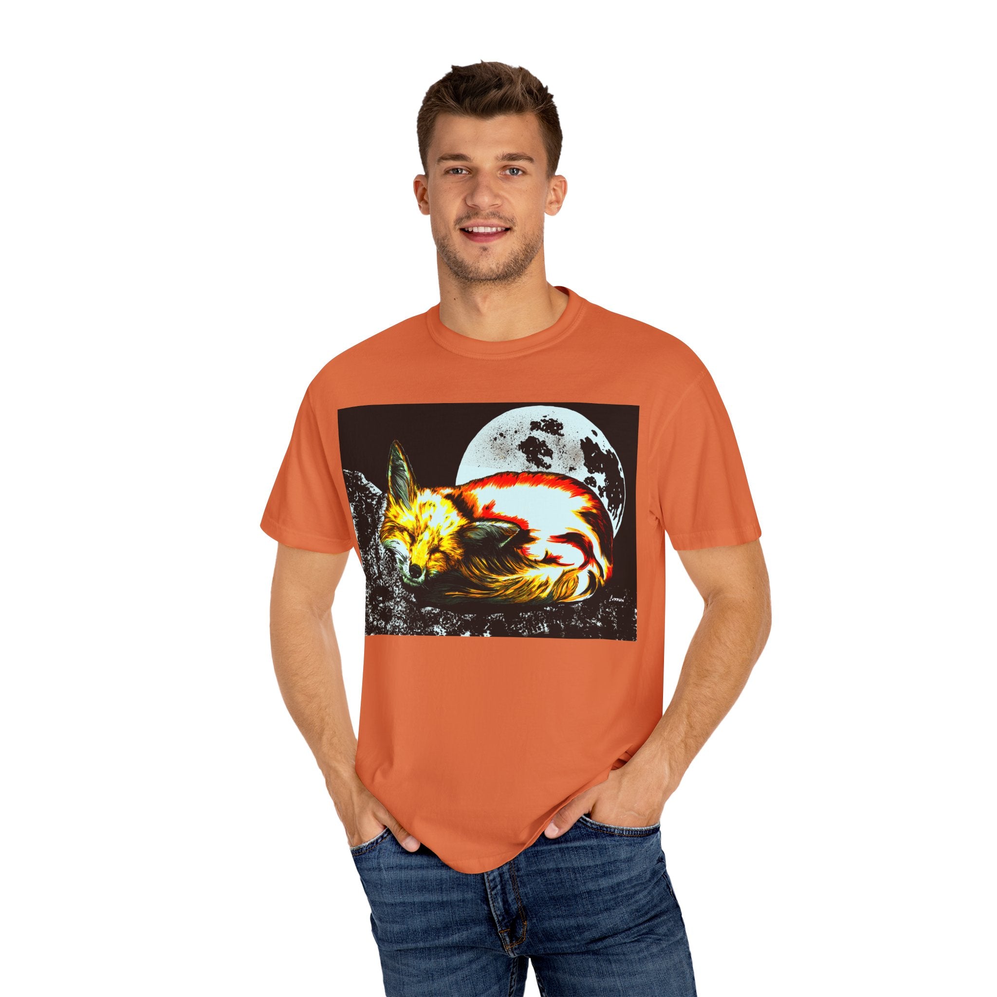 Dreamy Red Fox Graphic Unisex T-Shirt - Night Vibes