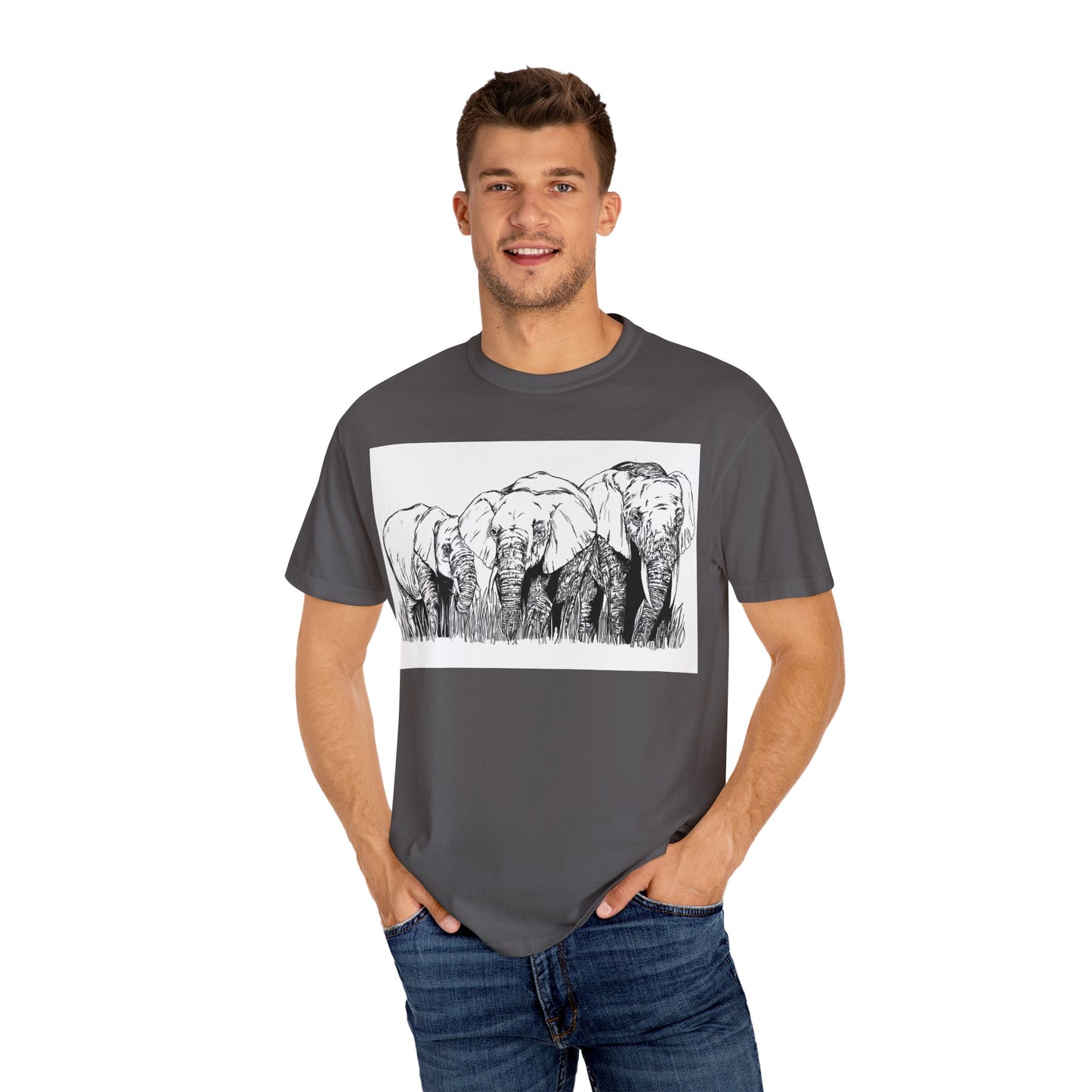 Eco-Friendly Elephant Graphic Unisex T-Shirt