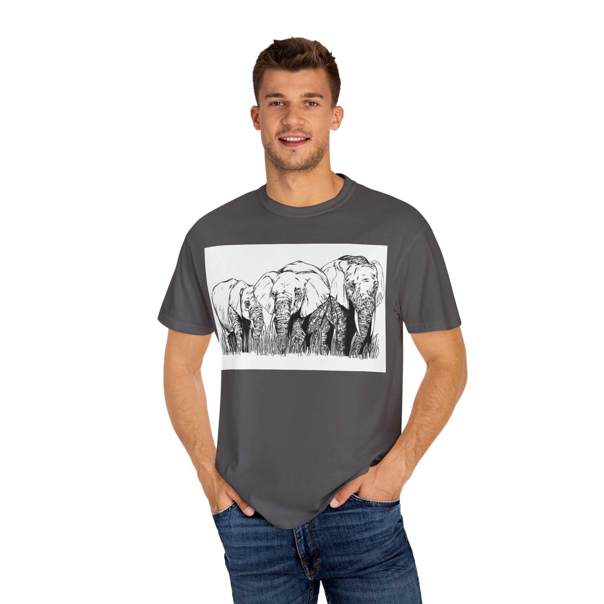 Eco-Friendly Elephant Graphic Unisex T-Shirt