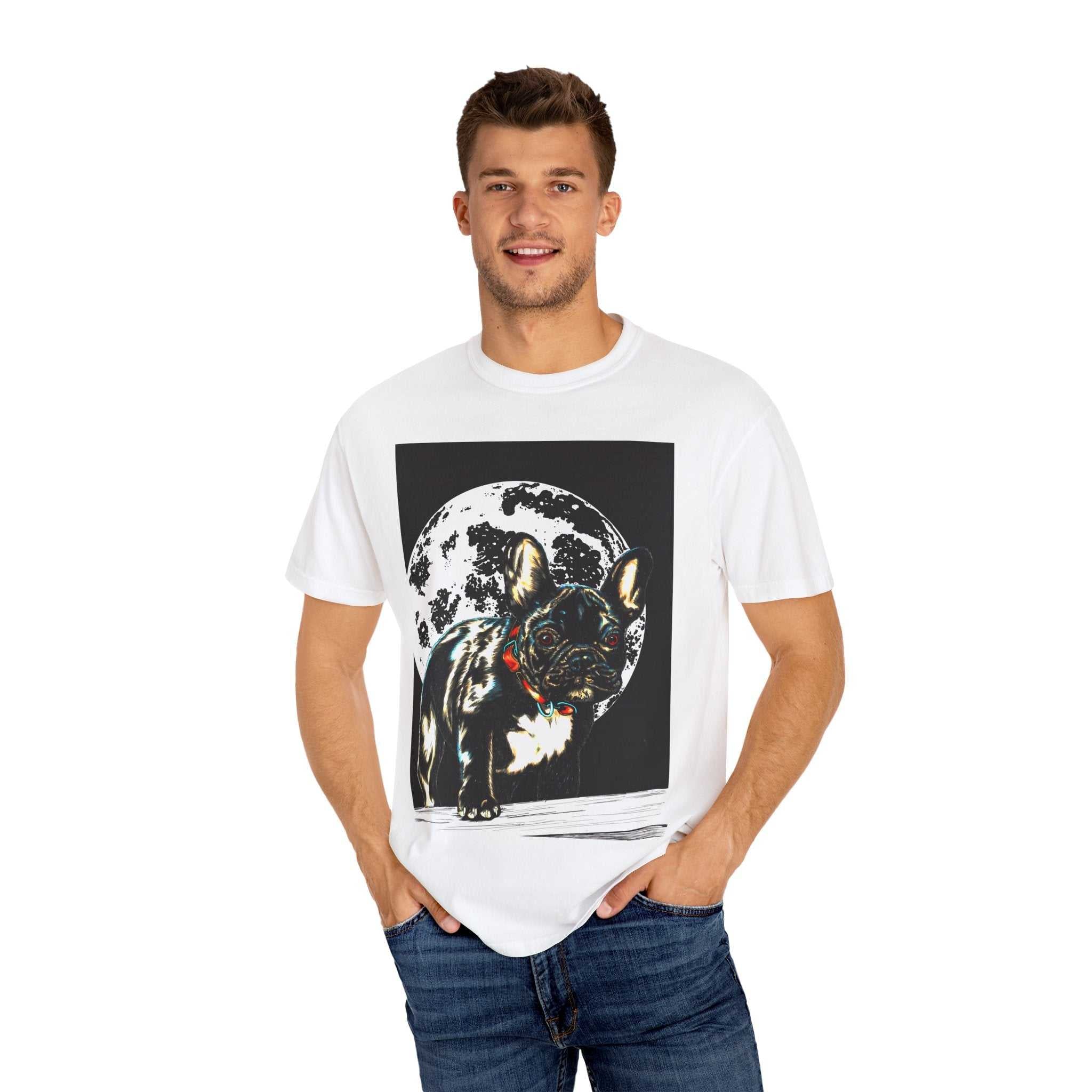 Moonlit French Bulldog Unisex T-Shirt - Pet Lovers Gift
