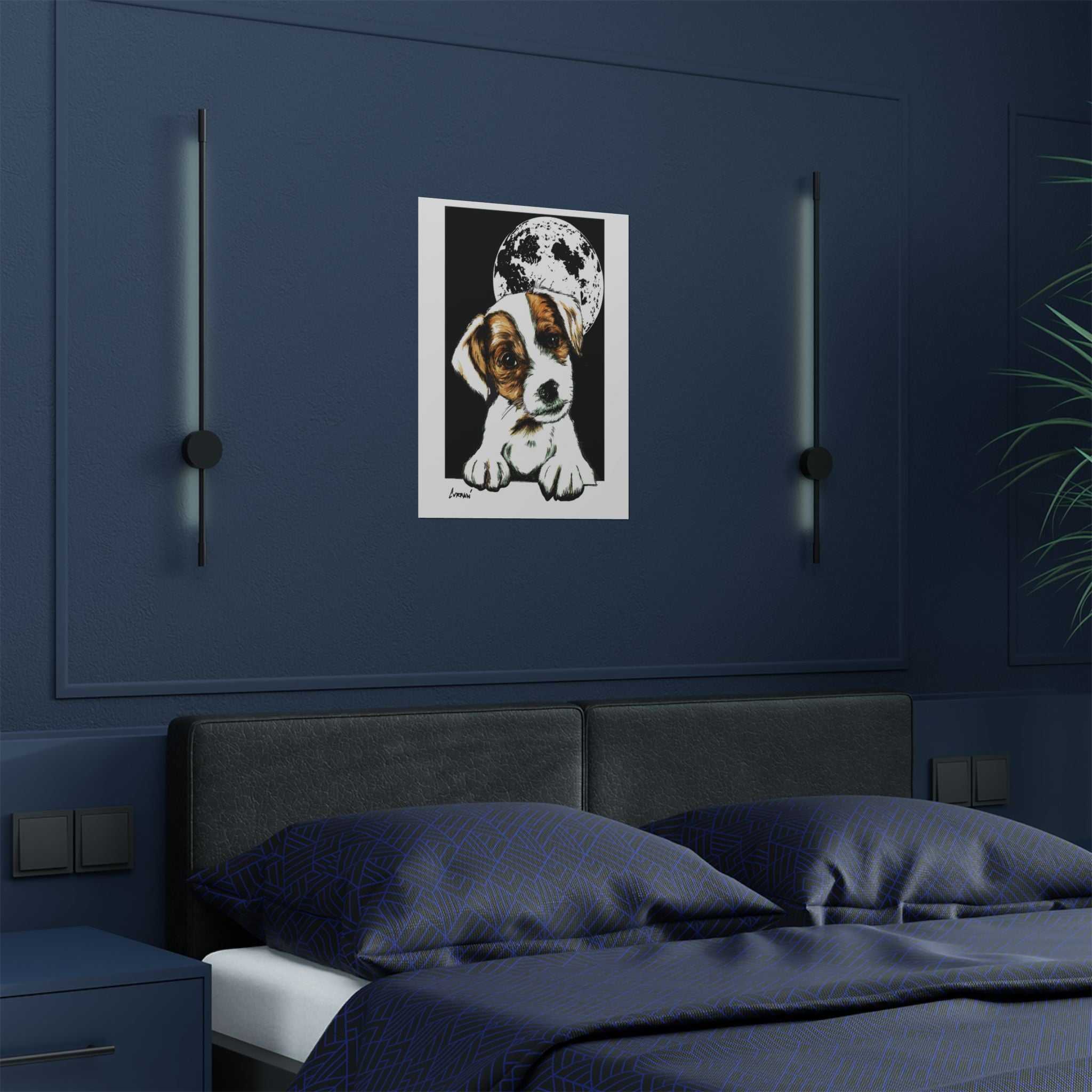 Adorable Beagle Satin Poster - Perfect for Animal Lovers