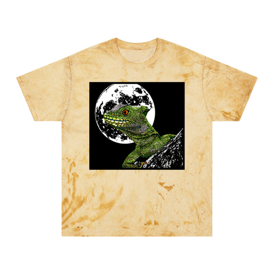 Striking Lizard Color Blast T Shirt Original Hand-Drawn Art