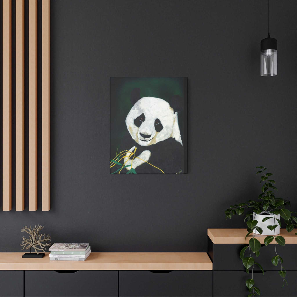 Panda Wall Art, Panda Print, Wildlife Art, Hand-Painted