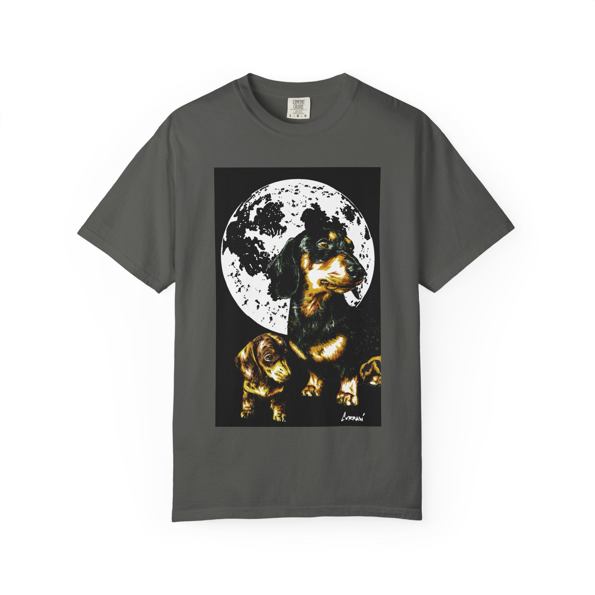 Dachshund Puppies Full Moon Dog Lovers T-Shirt